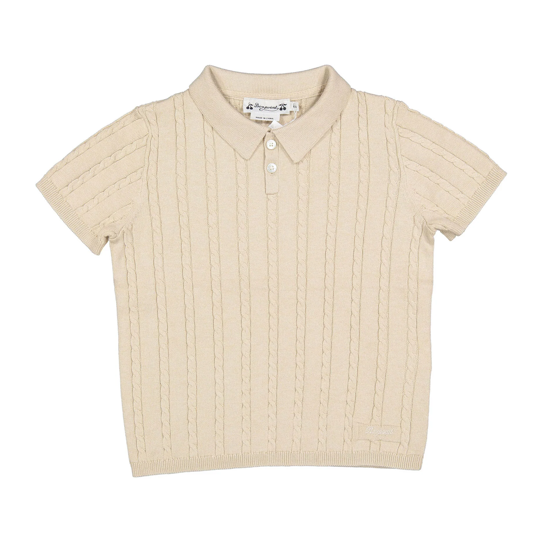 Bonpoint Beige Elendir Polo Shirt