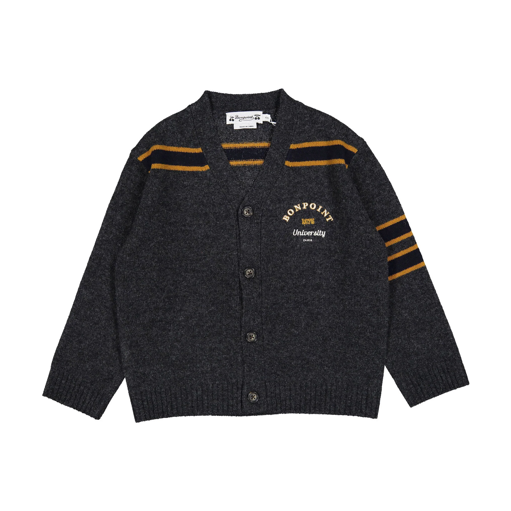 Bonpoint Black Garice Cardigan