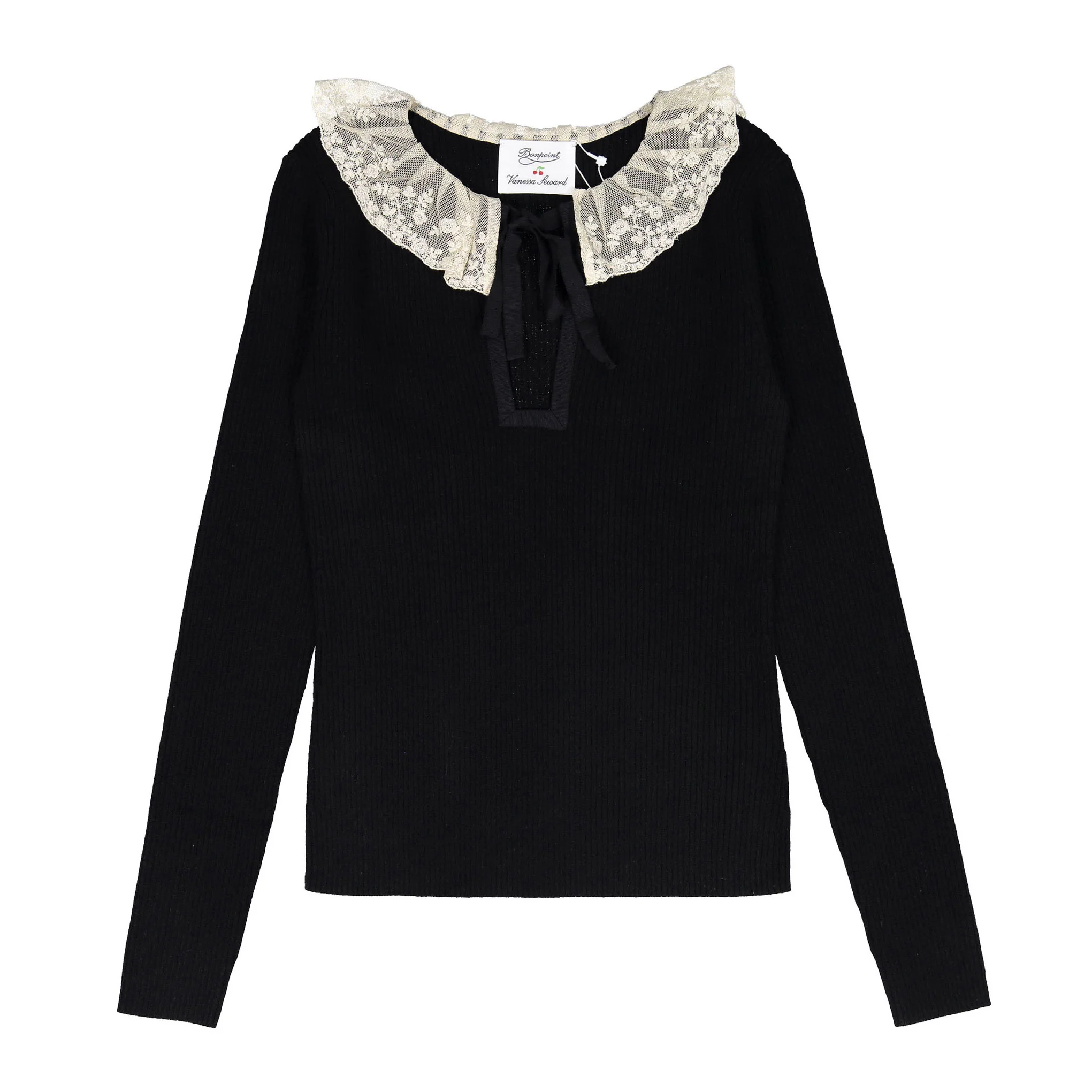 Bonpoint Black Gwen Knit Womens Sweater