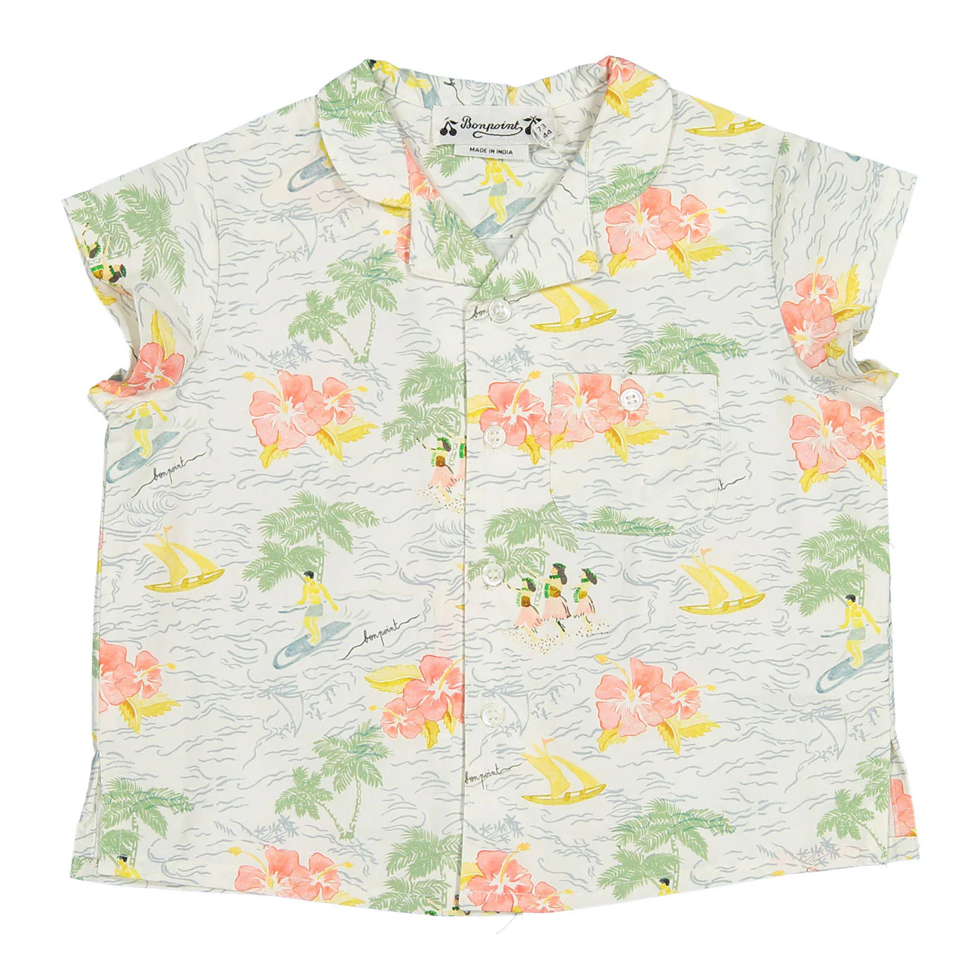 Bonpoint Blue Gerald Baby Shirt