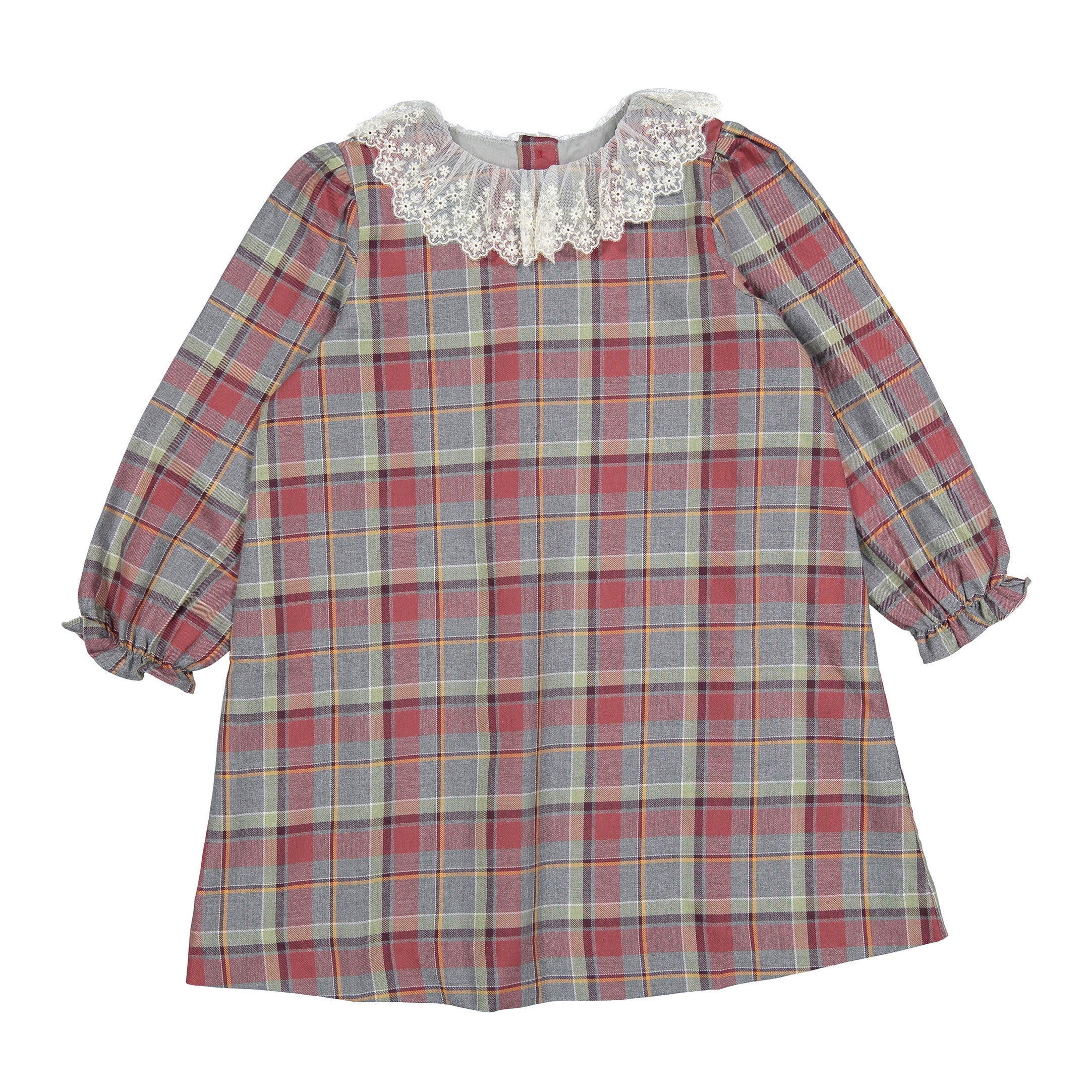 Bonpoint Burgundy Puzzle Dress