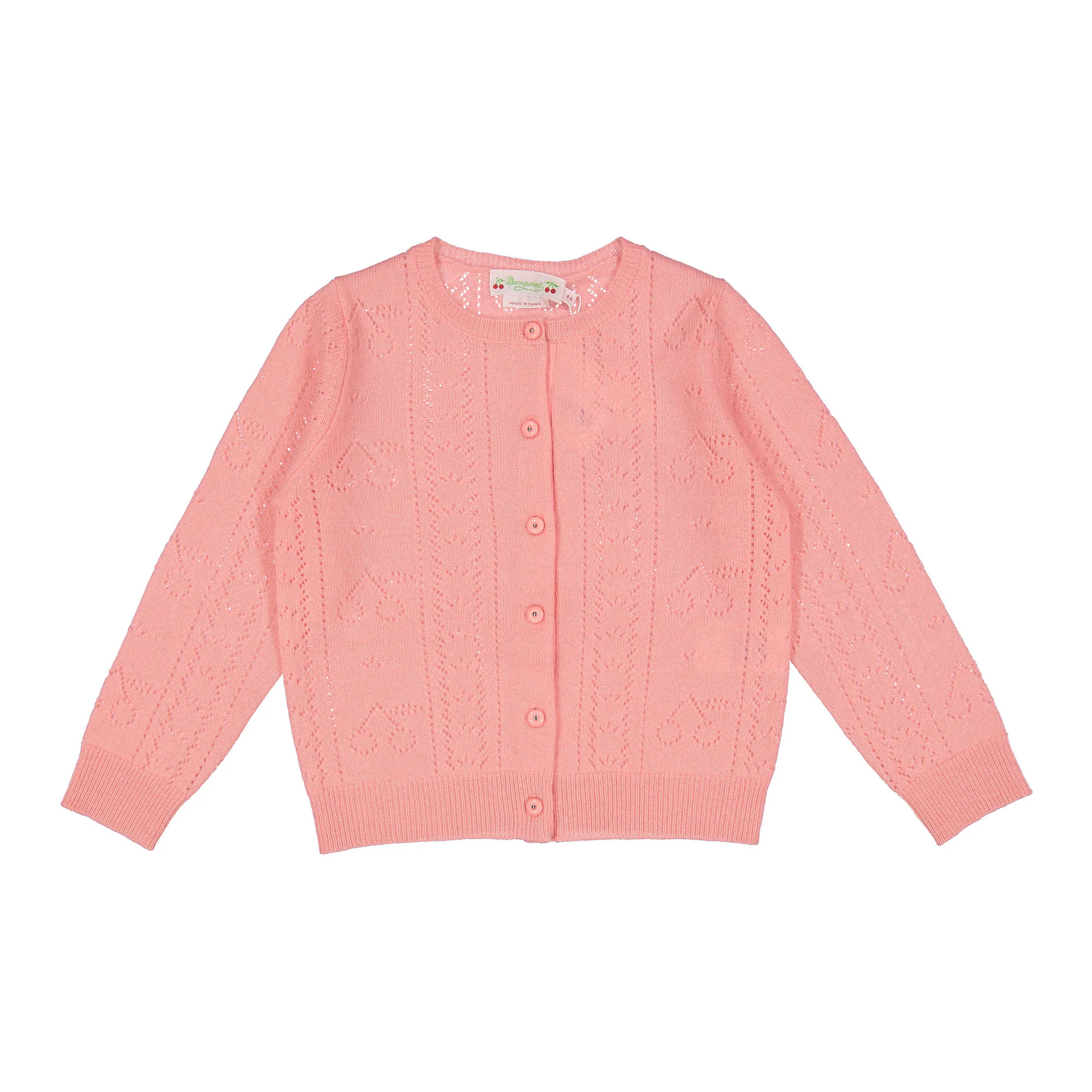 Bonpoint Candy Pink Josiane Cardigan