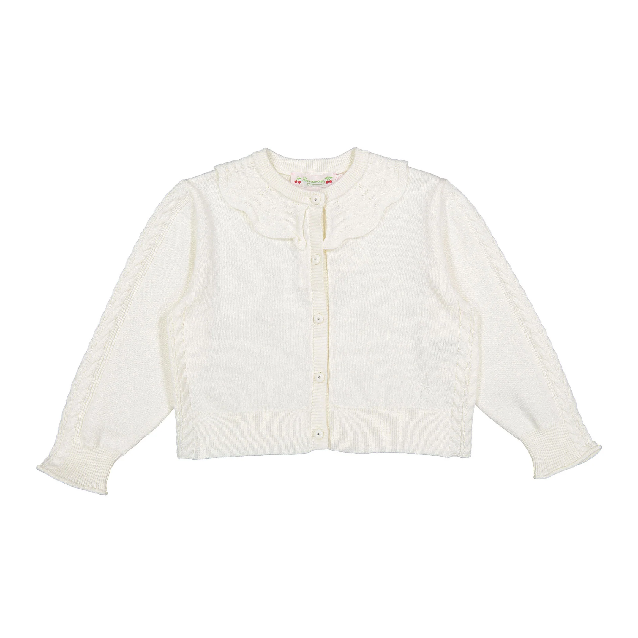 Bonpoint Chalk Lueur Cardigan