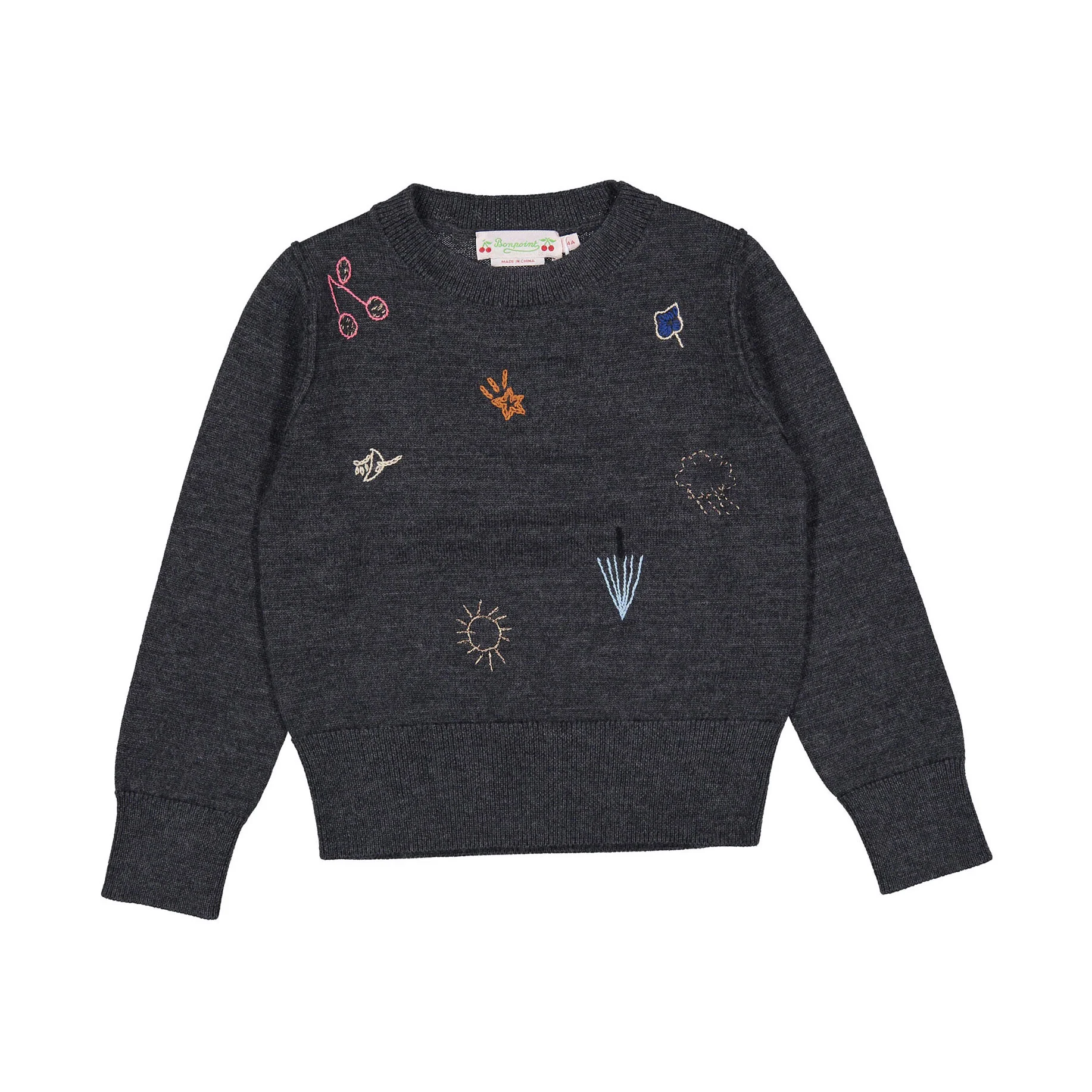 Bonpoint Dark Grey Giannette Pullover
