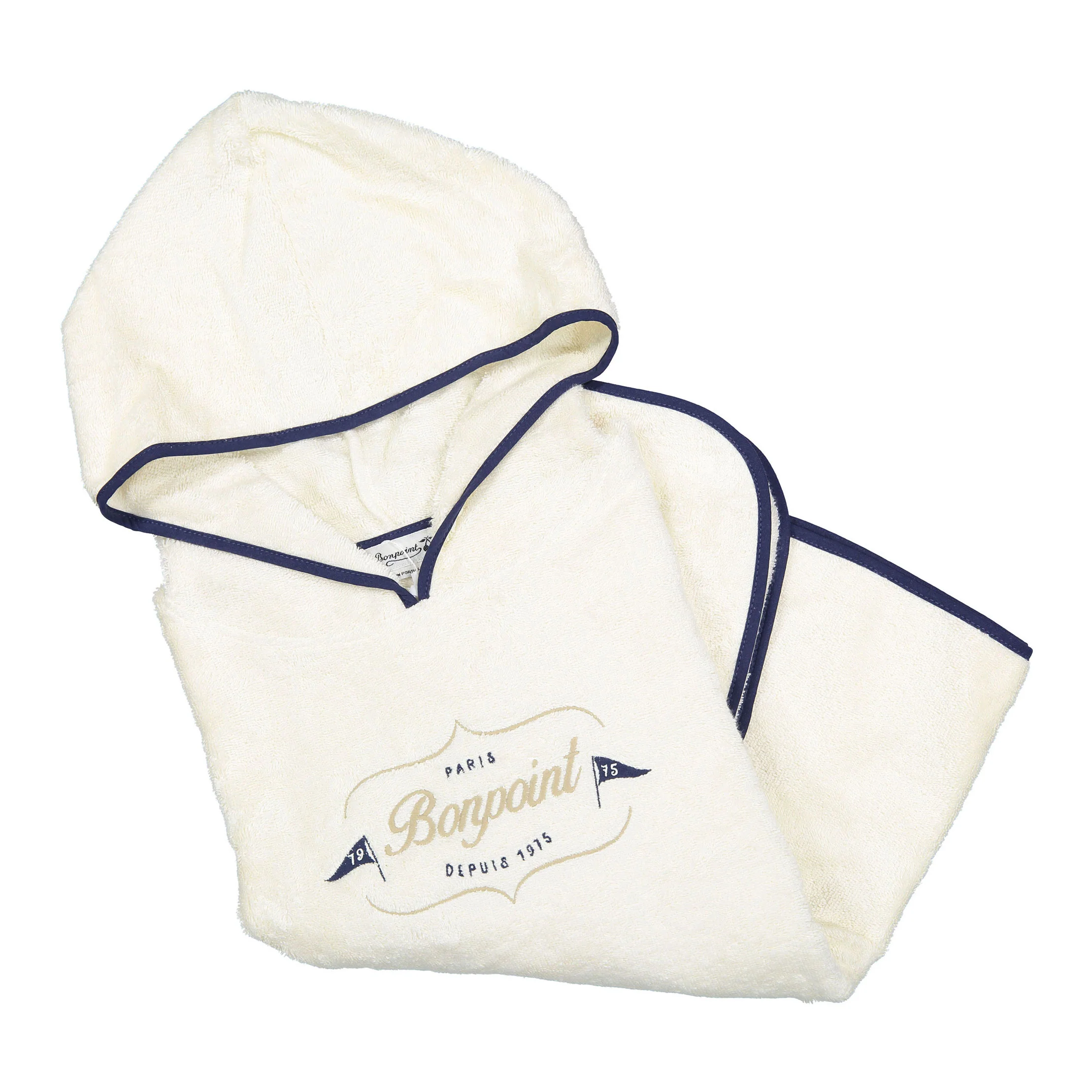 Bonpoint Ecru Ewen Bath Towel - Image 2