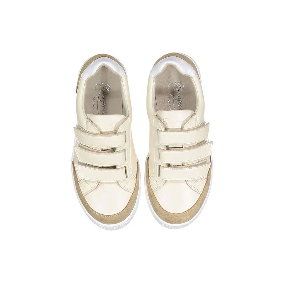 Bonpoint Ecru Fedy Basket Boy Sneakers