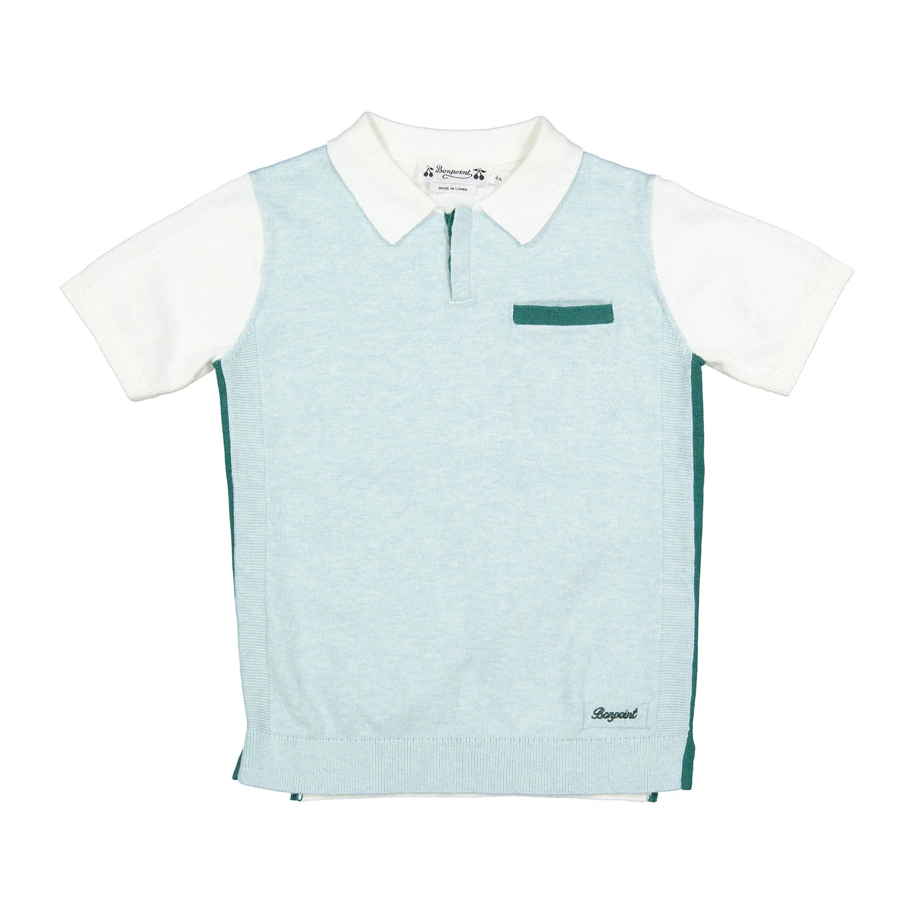 Bonpoint Ecru Laser Polo Shirt