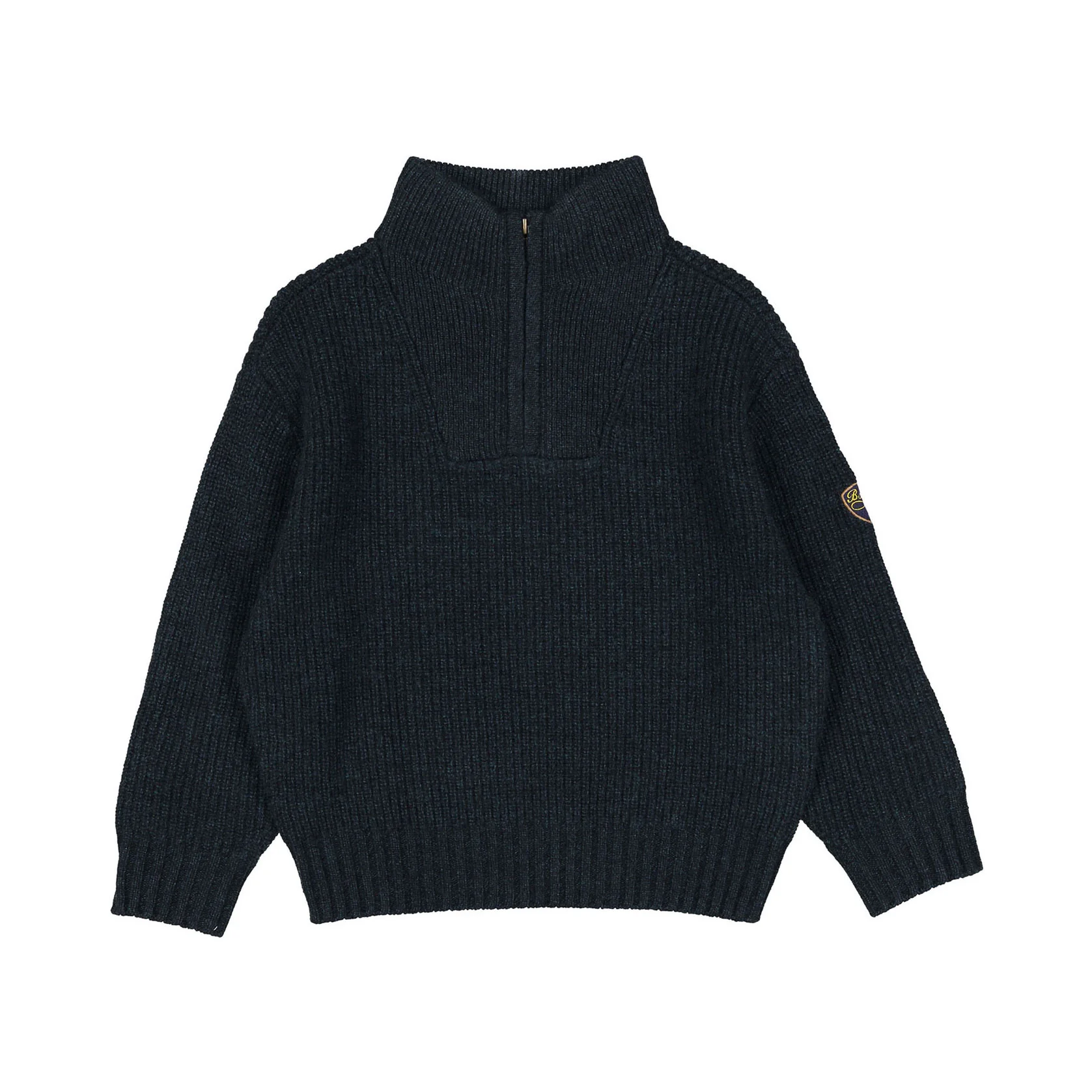 Bonpoint Green Half Zip Baldo Pullover