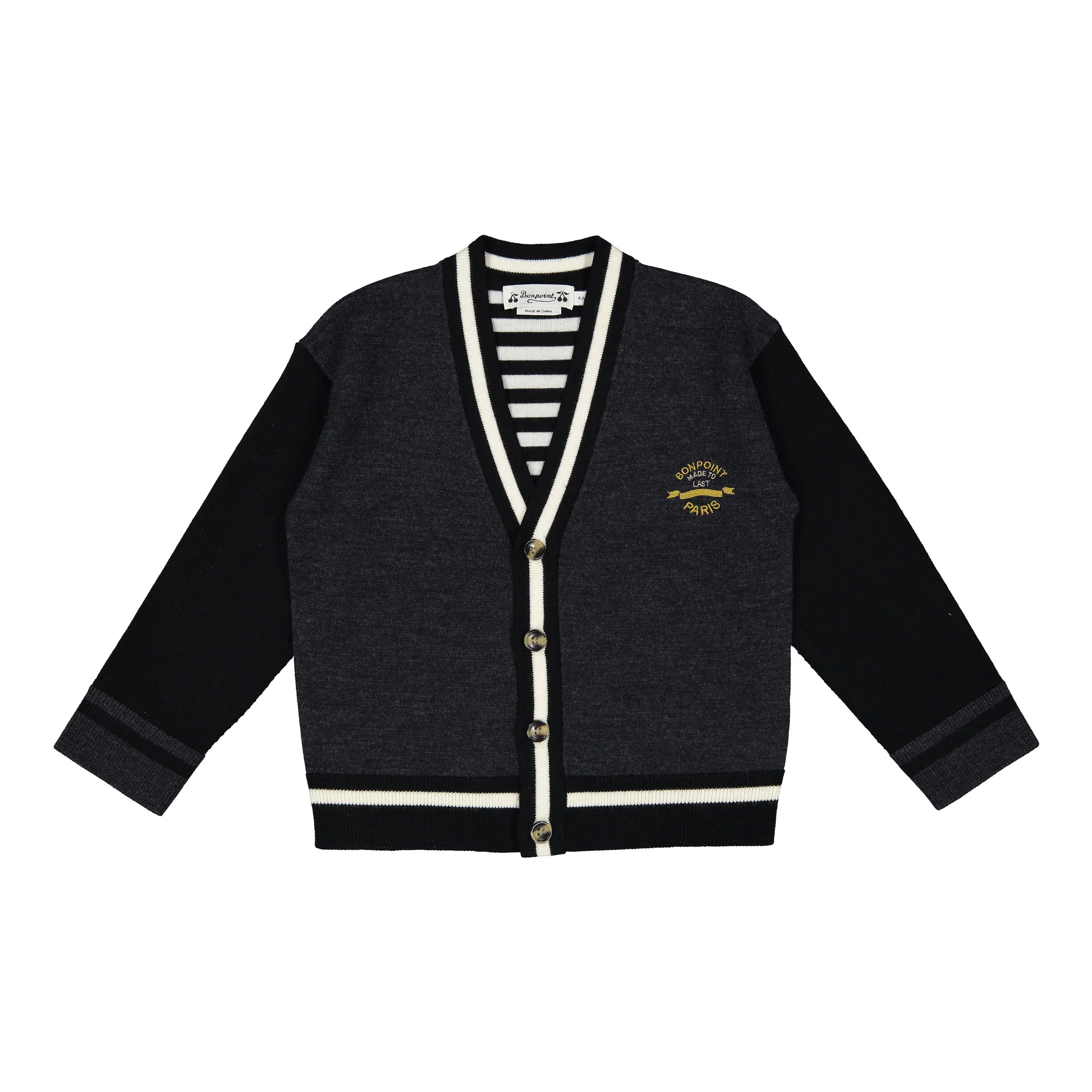 Bonpoint Grey Julian  Gavin Cardigan