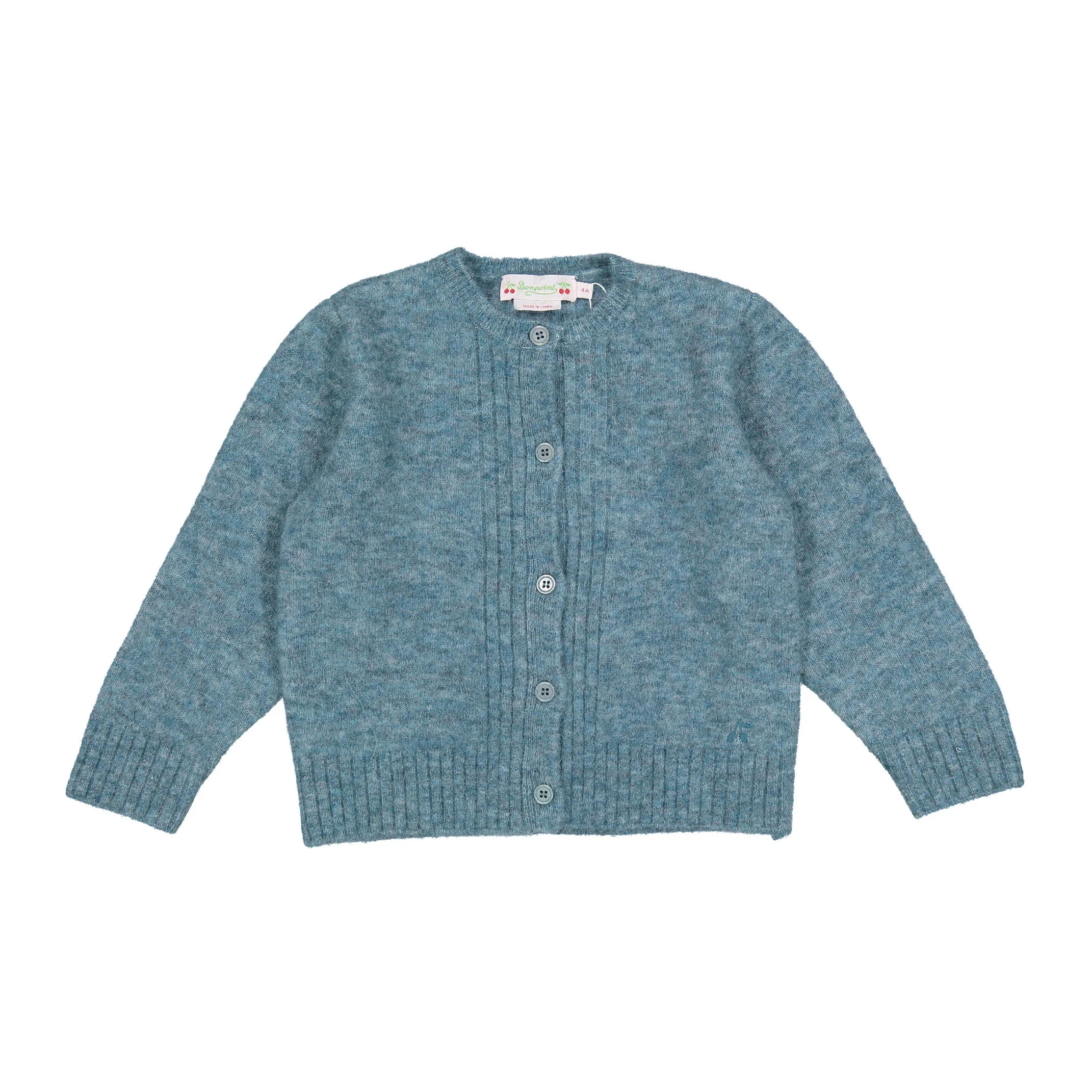 Bonpoint Greyish Green Jeana Cardigan
