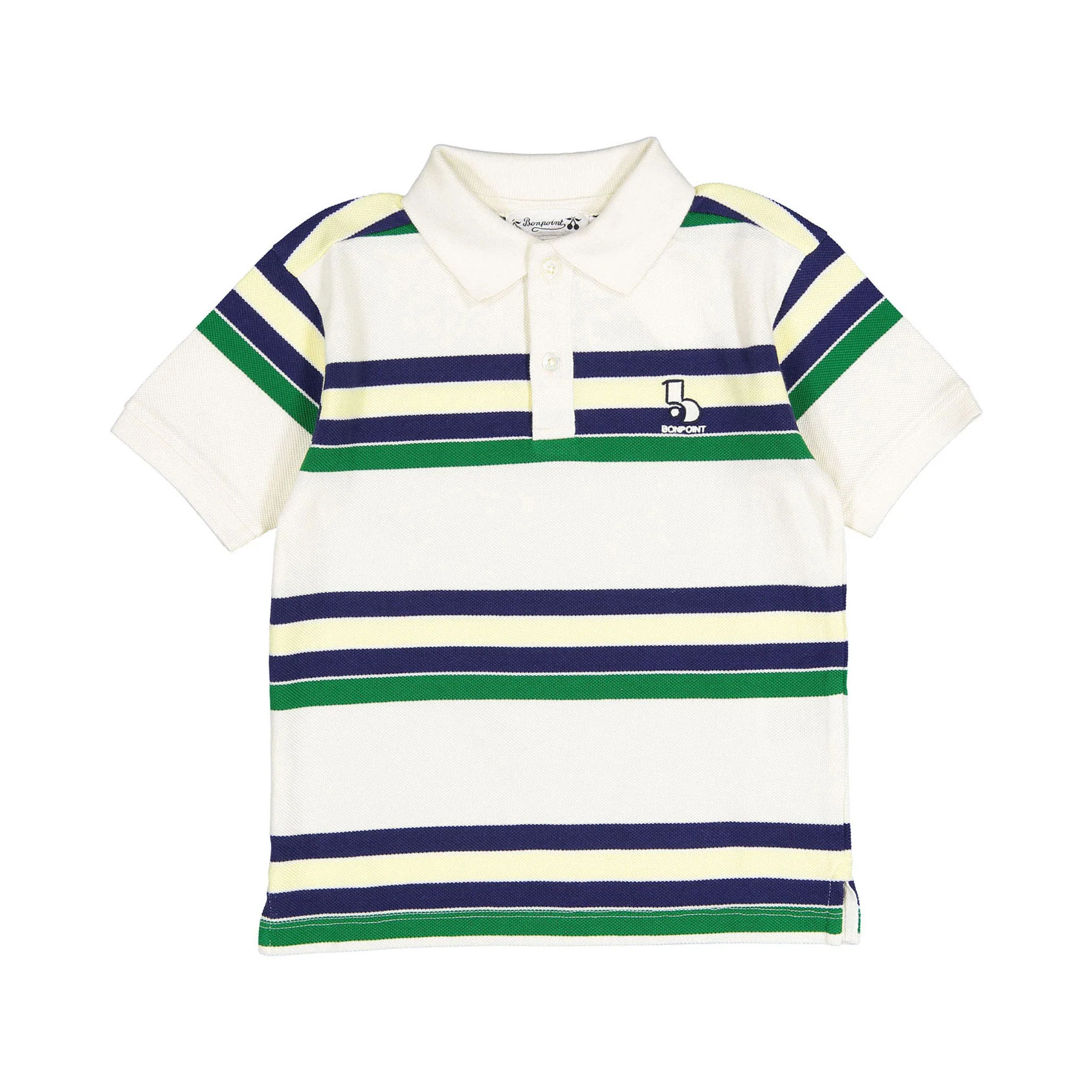 Bonpoint Ivory Striped Daryl Polo
