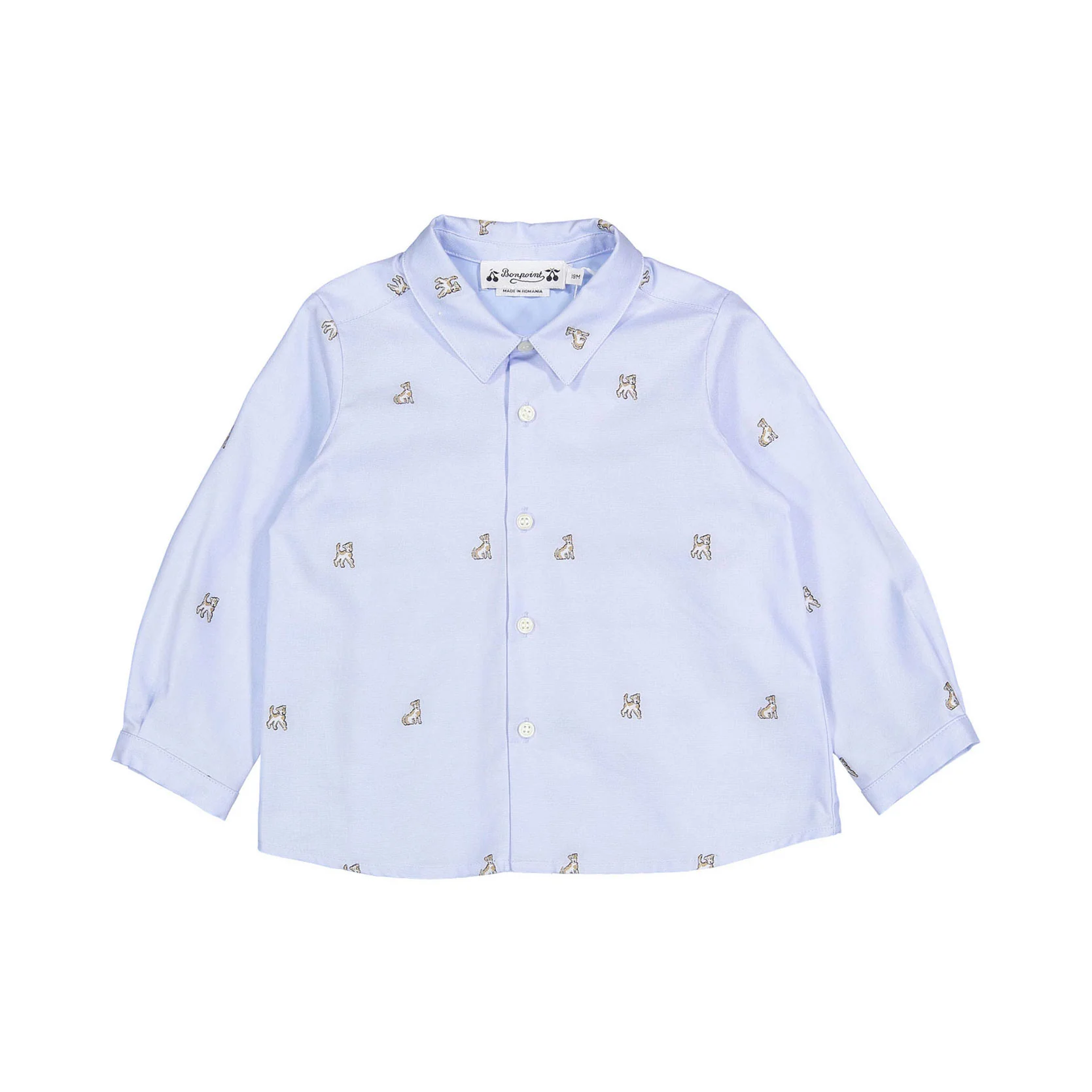 Bonpoint Light Blue Malo Baby Shirt