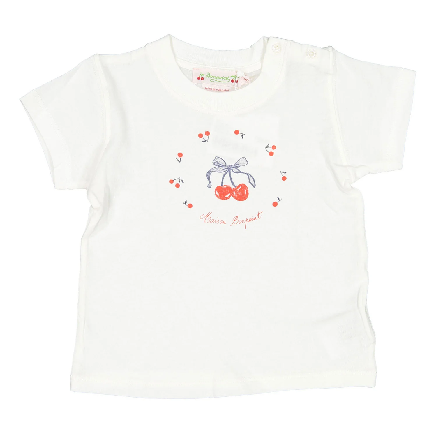 Bonpoint Milk White Dom Baby T-Shirt