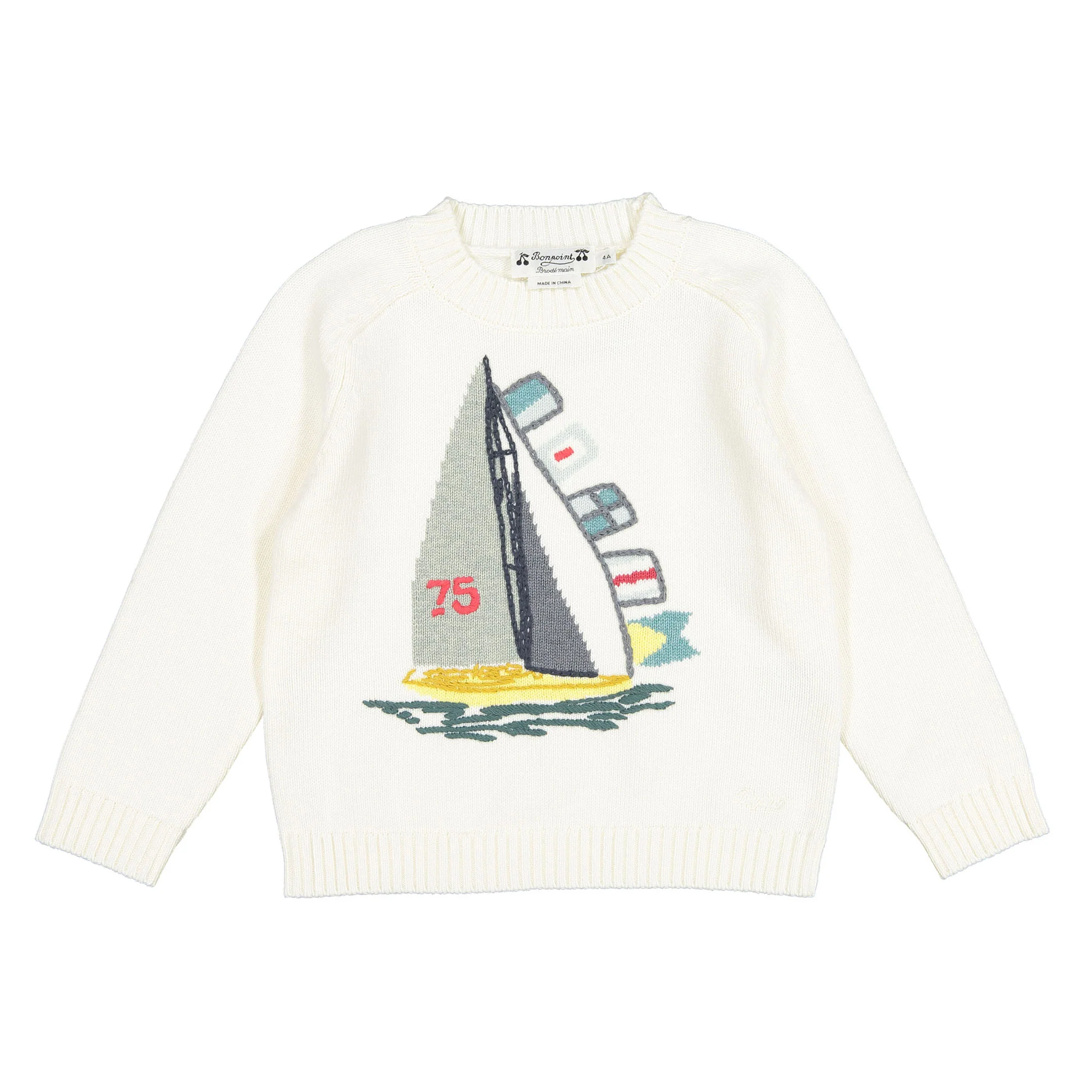 Bonpoint Milk White Elder Pullover