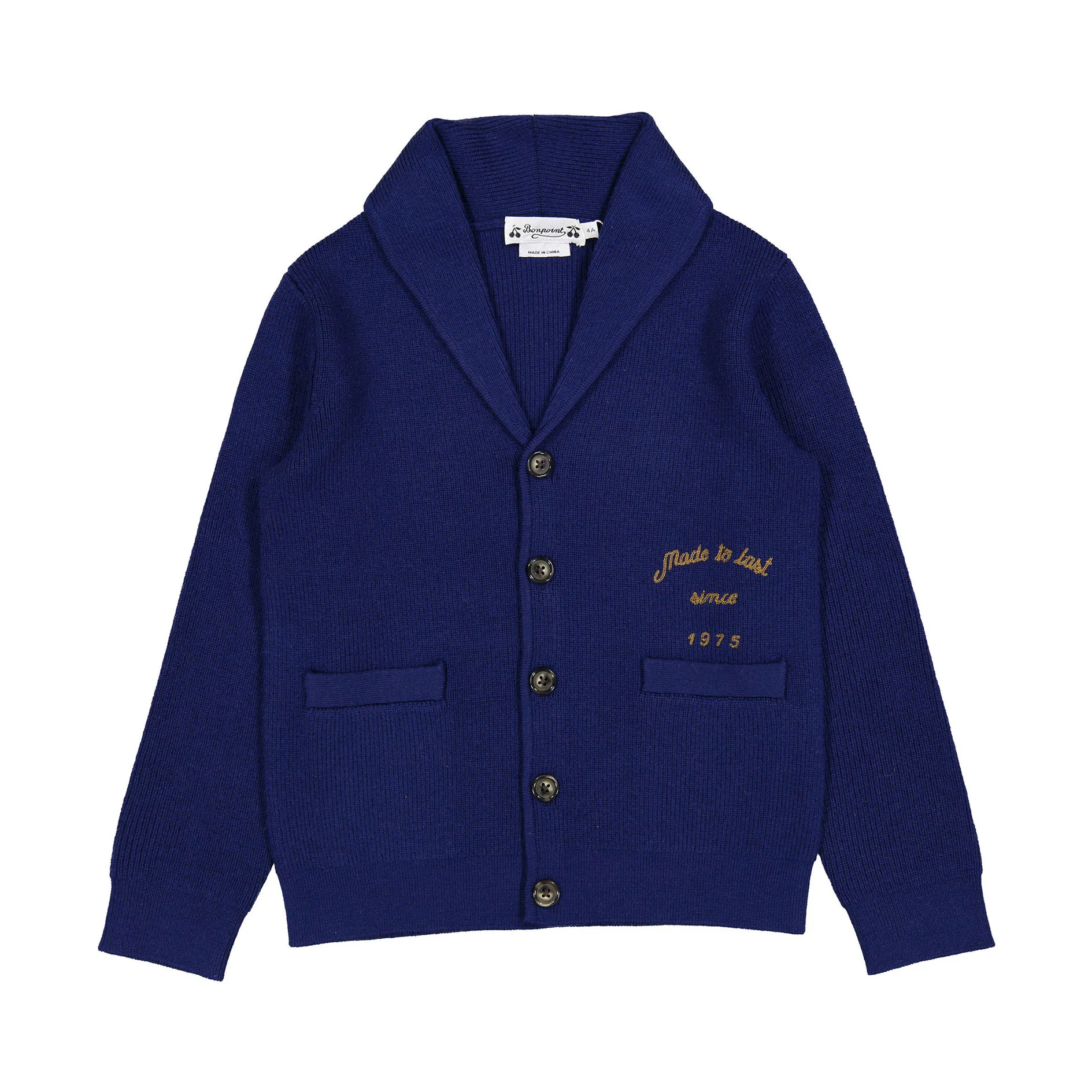Bonpoint Navy Gilan Cardigan