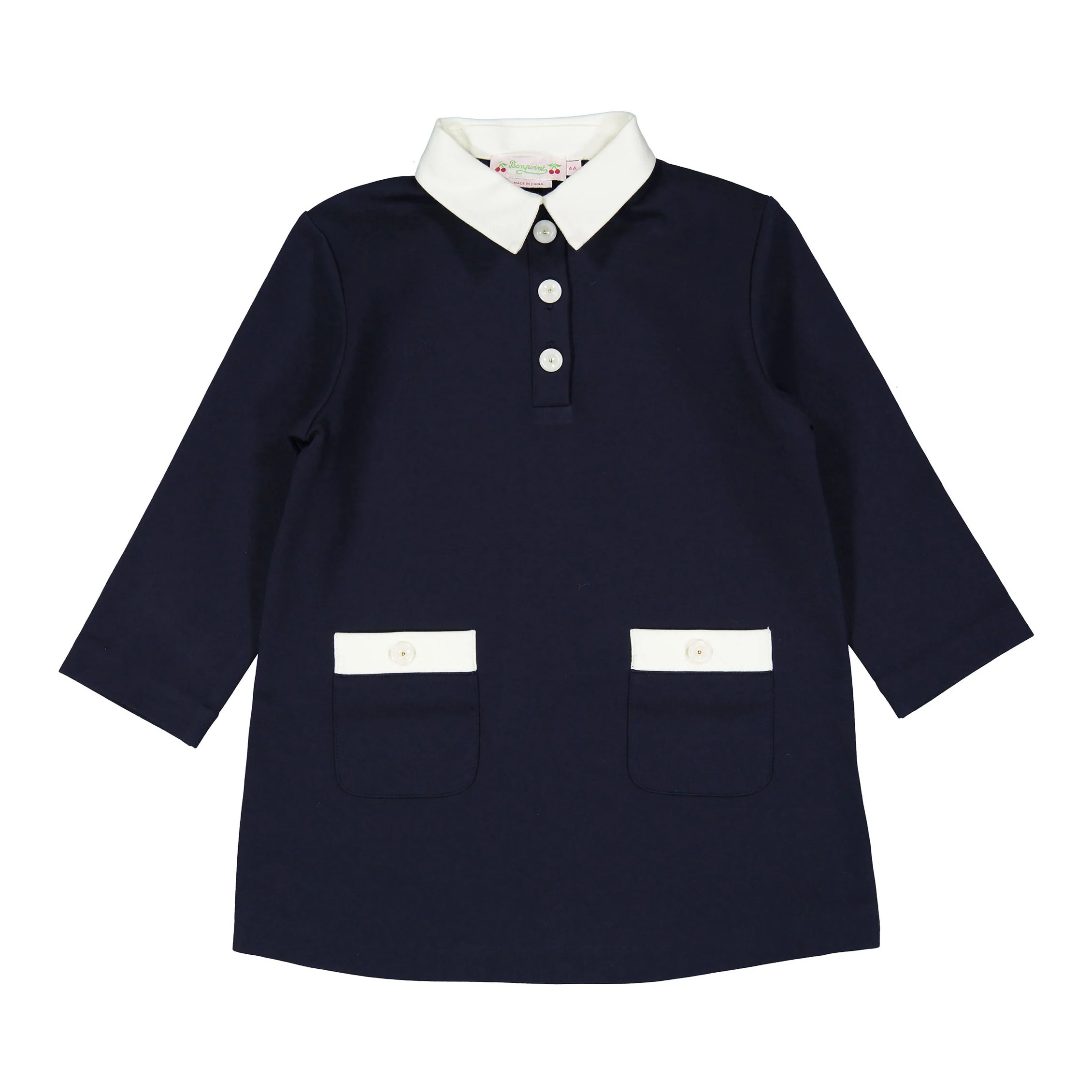 Bonpoint Navy Janville Dress