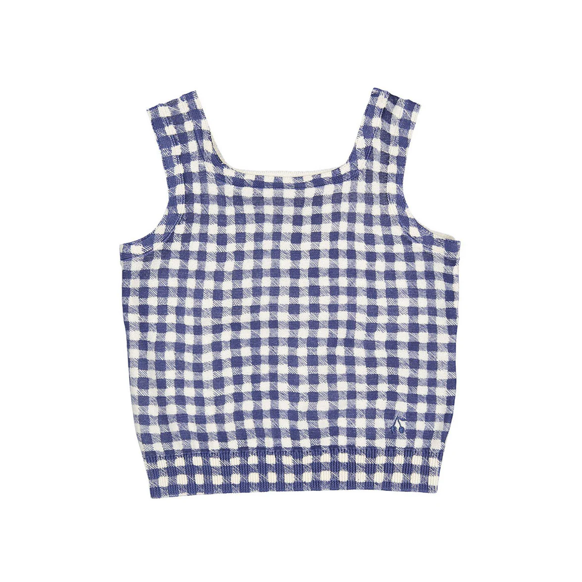 Bonpoint Navy Plaid Fabelin Tank Top