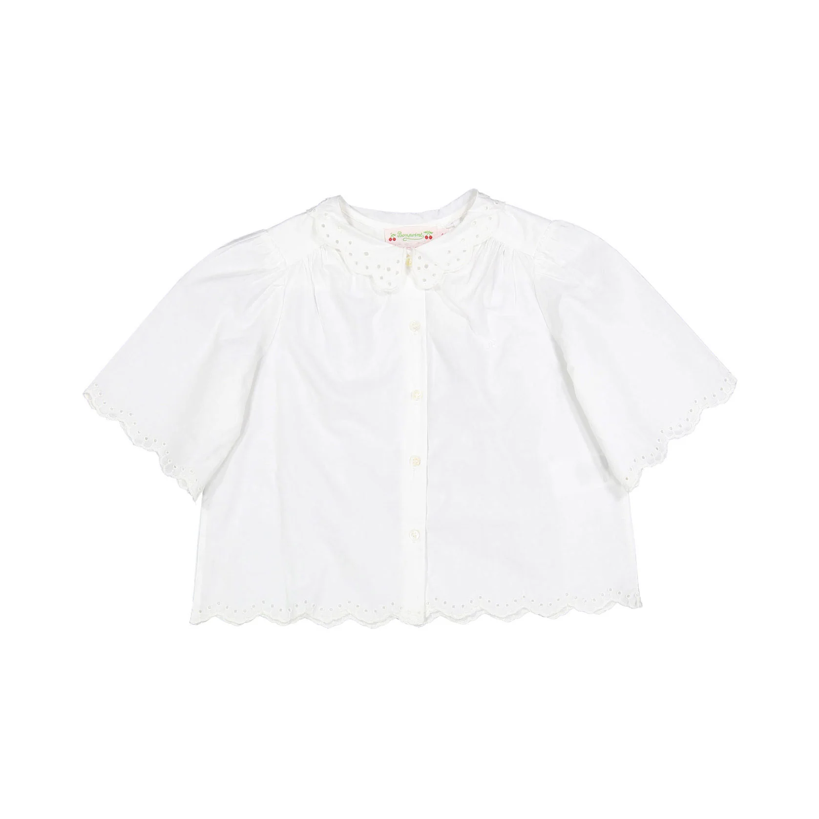 Bonpoint Off White Lizea Blouse