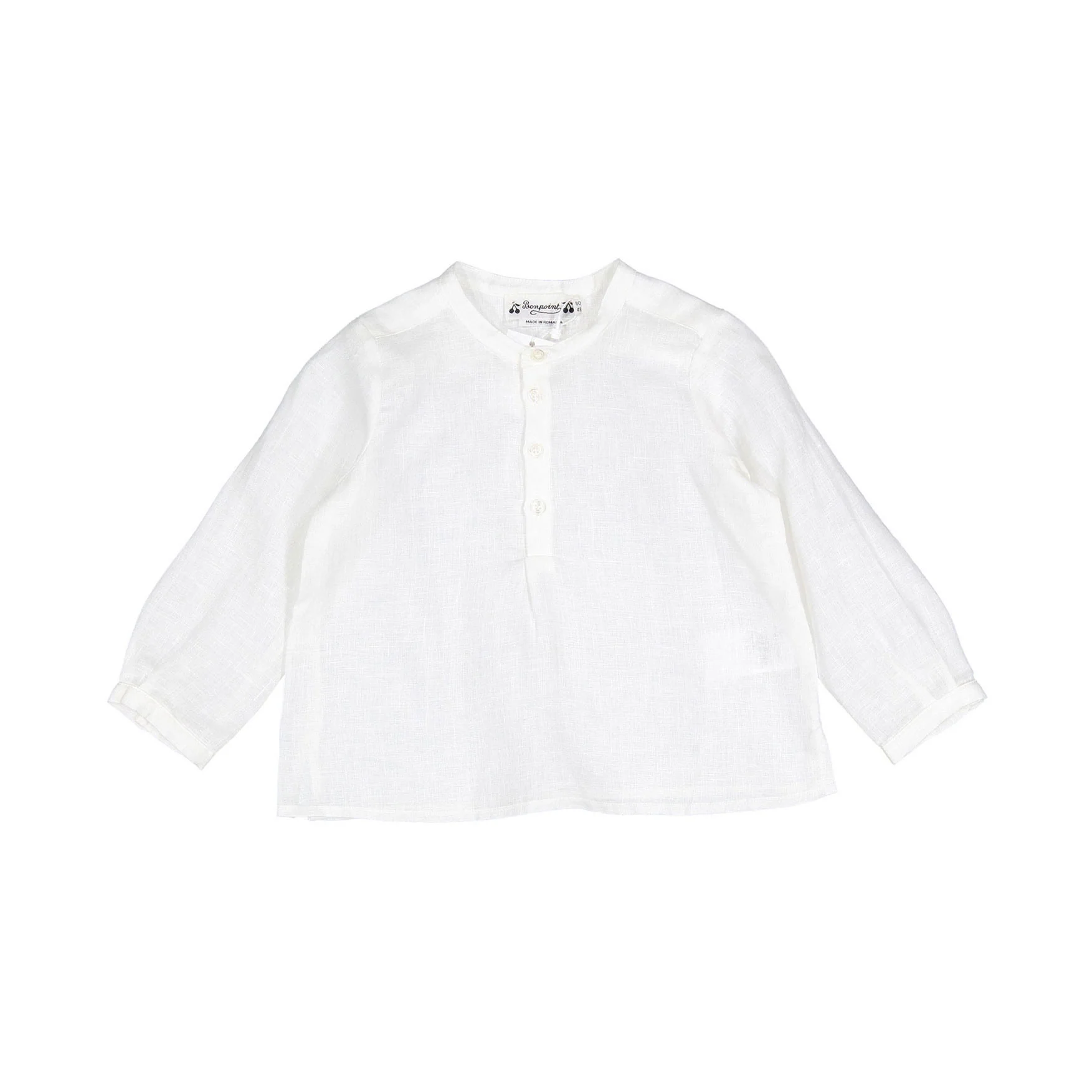 Bonpoint Off White Pepolisson Baby Shirt