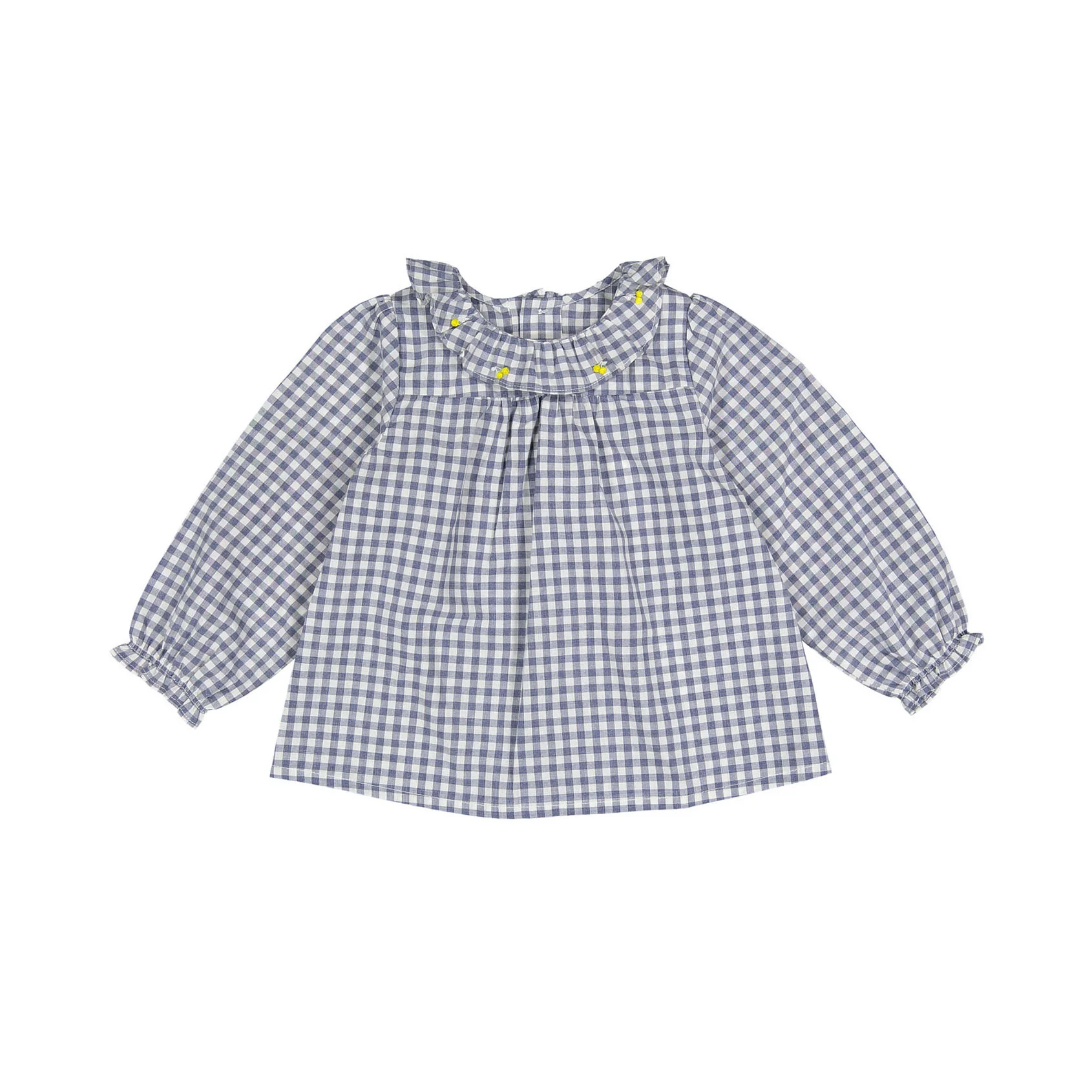 Bonpoint Slate Grey Dojoba Baby Blouse