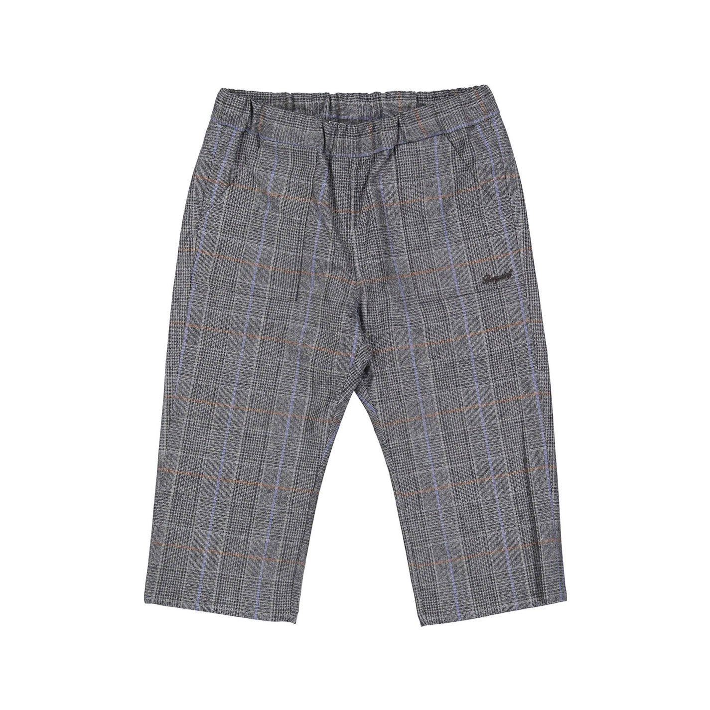 Bonpoint Slate Grey Plaid Thursday Baby Pant
