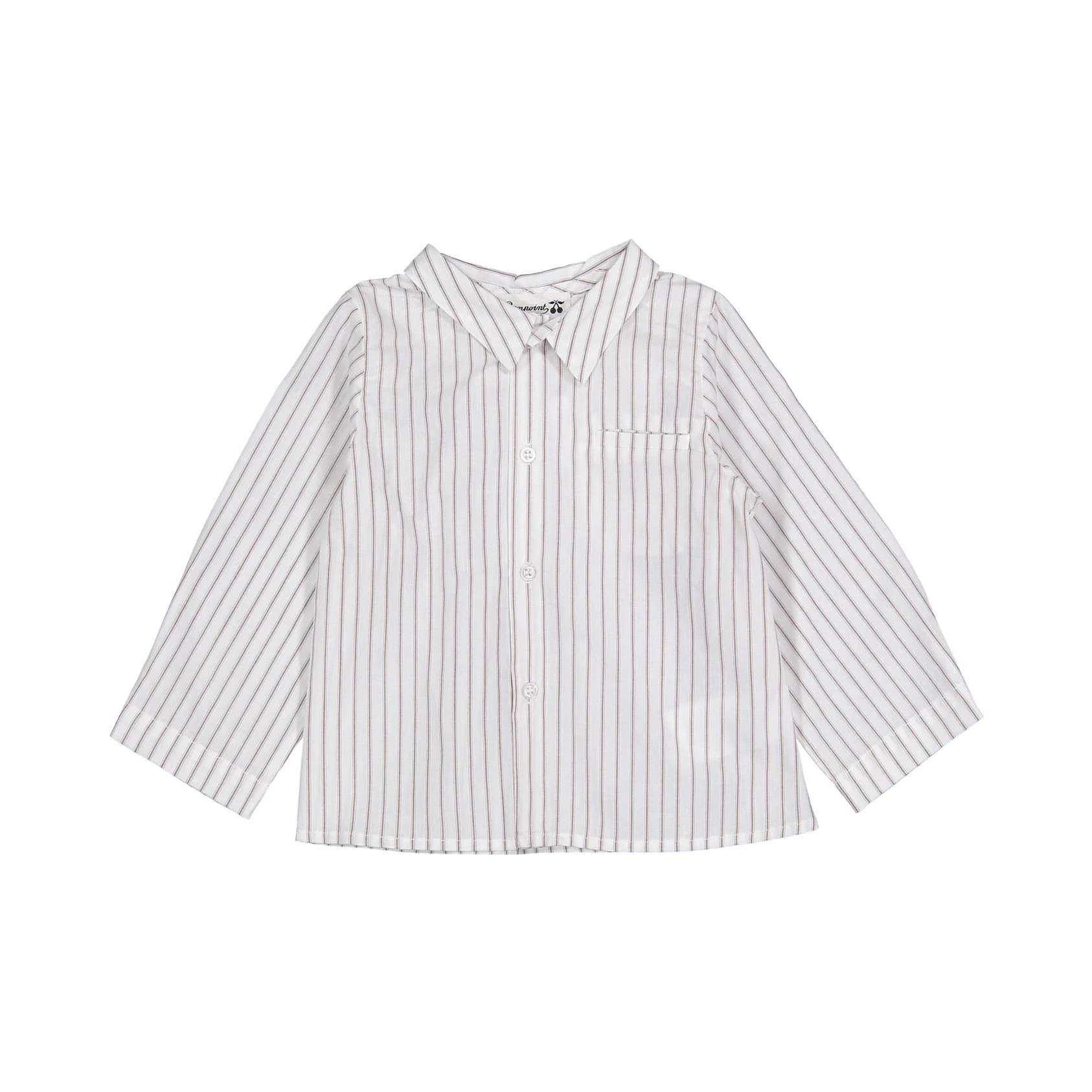 Bonpoint Tan Stripe Boubou Baby Shirt