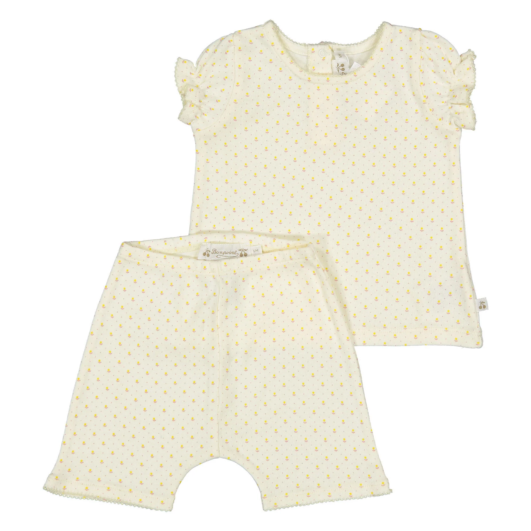 Bonpoint White Emani Baby Set