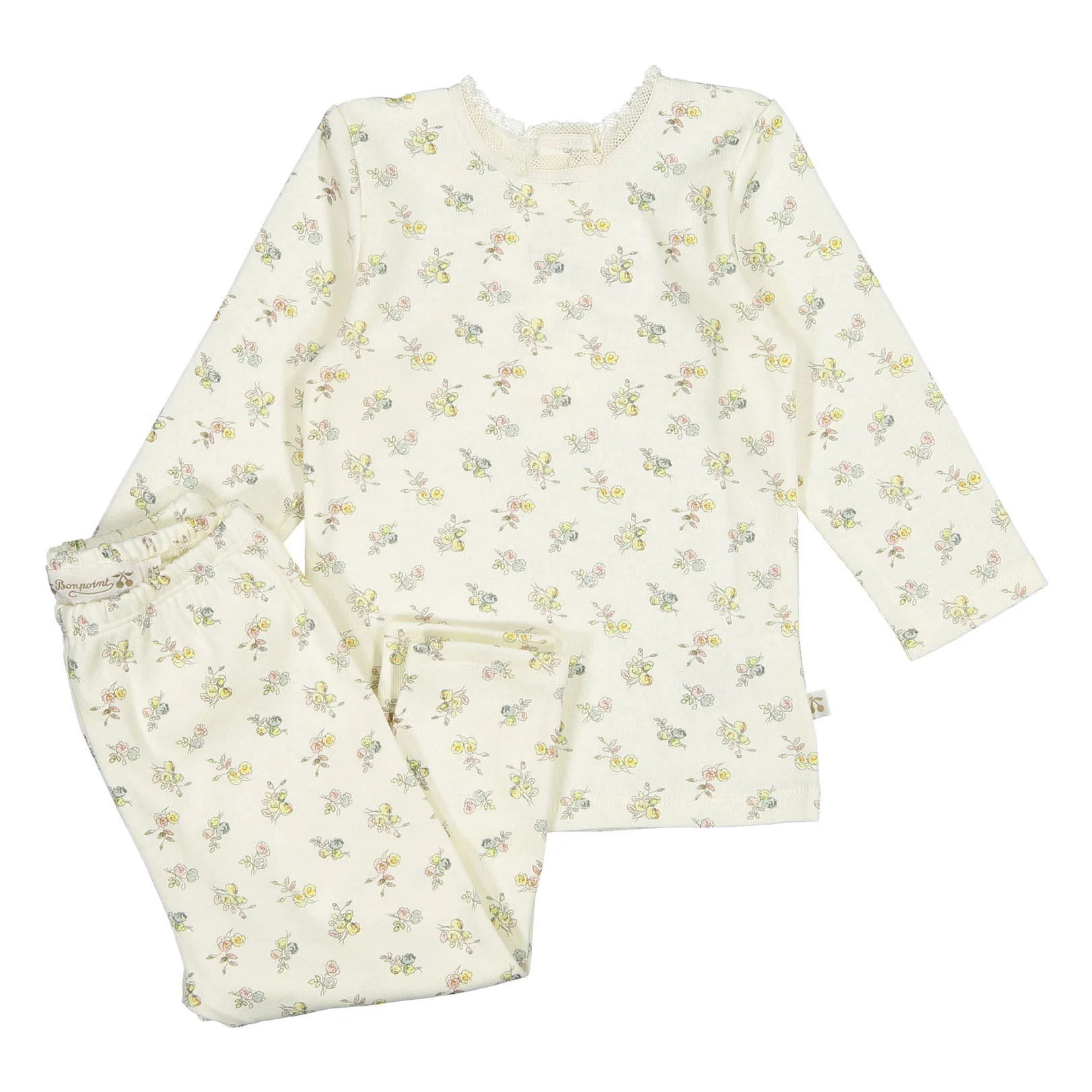 Bonpoint Yellow Floral Genna Baby Set