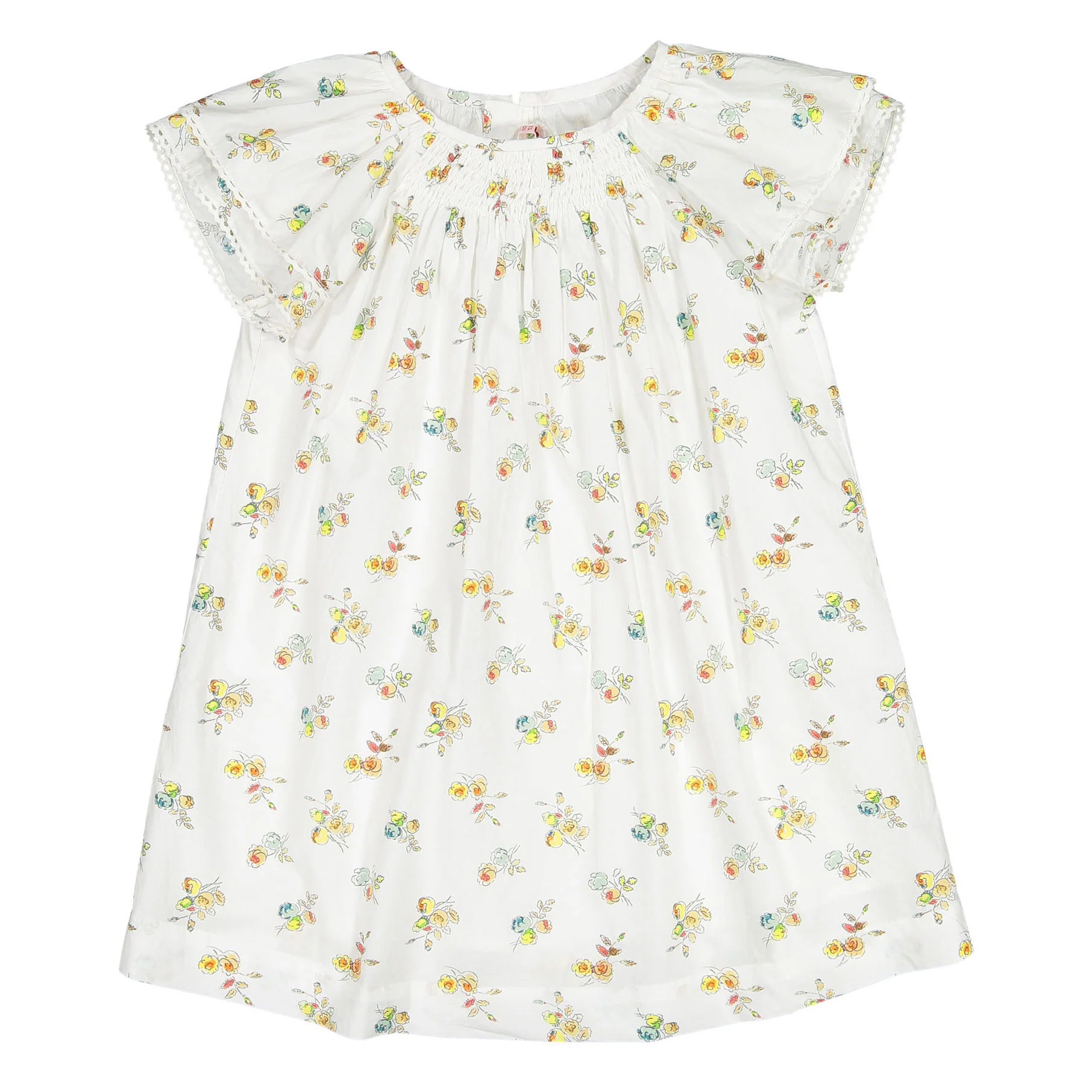 Bonpoint Yellow Floral Salome Dress