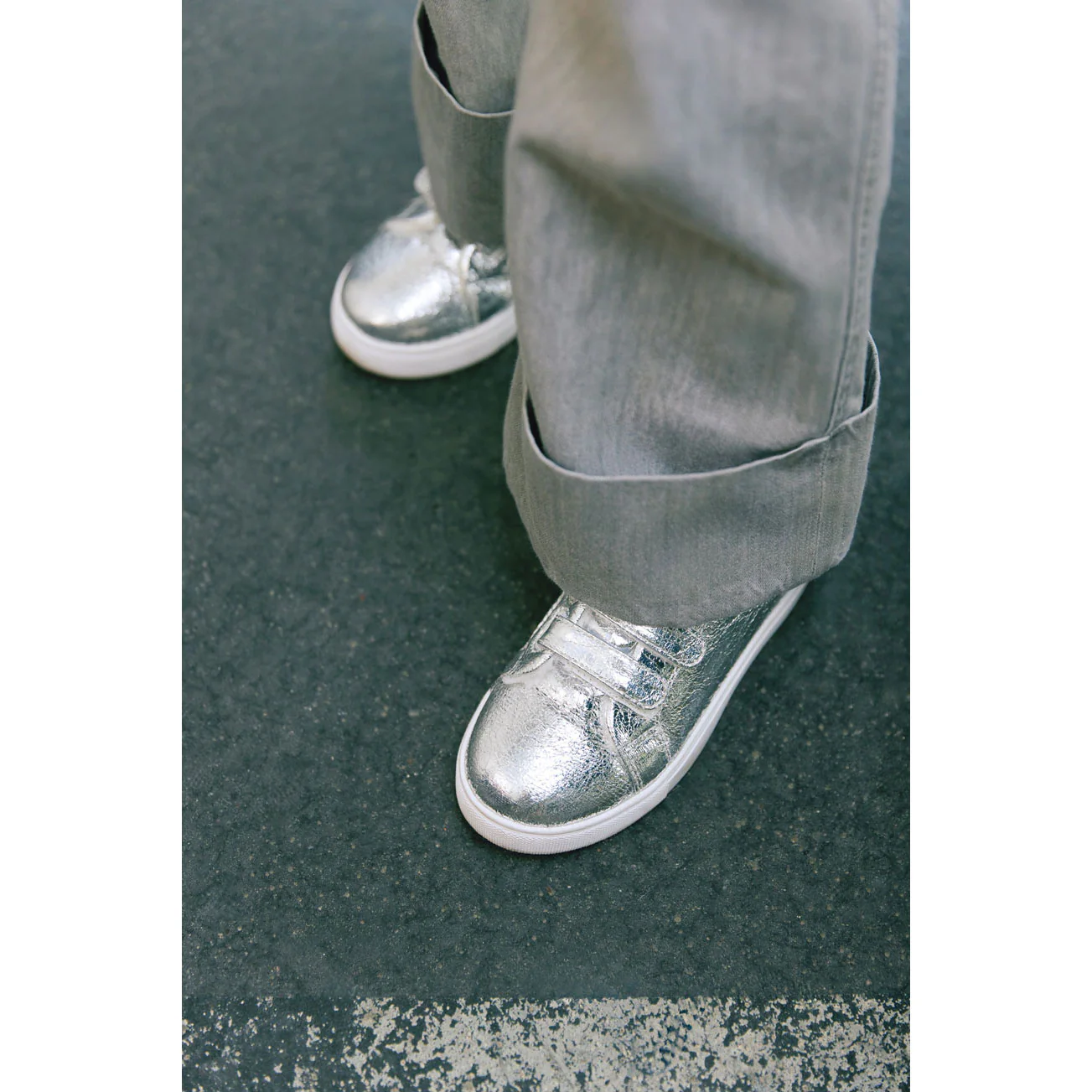 Bonton Argent Basil Baskets Sneaker - Image 4