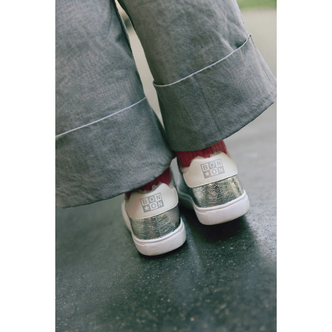 Bonton Argent Basil Baskets Sneaker - Image 5