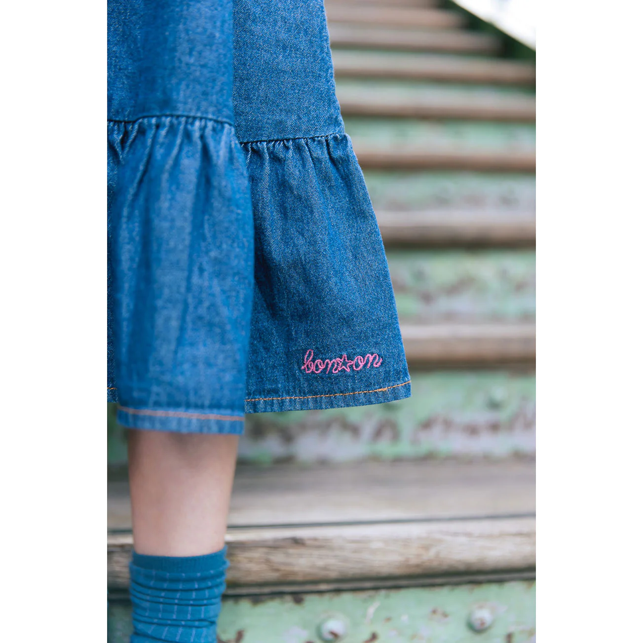 Bonton Blue Denim Skirt - Image 2