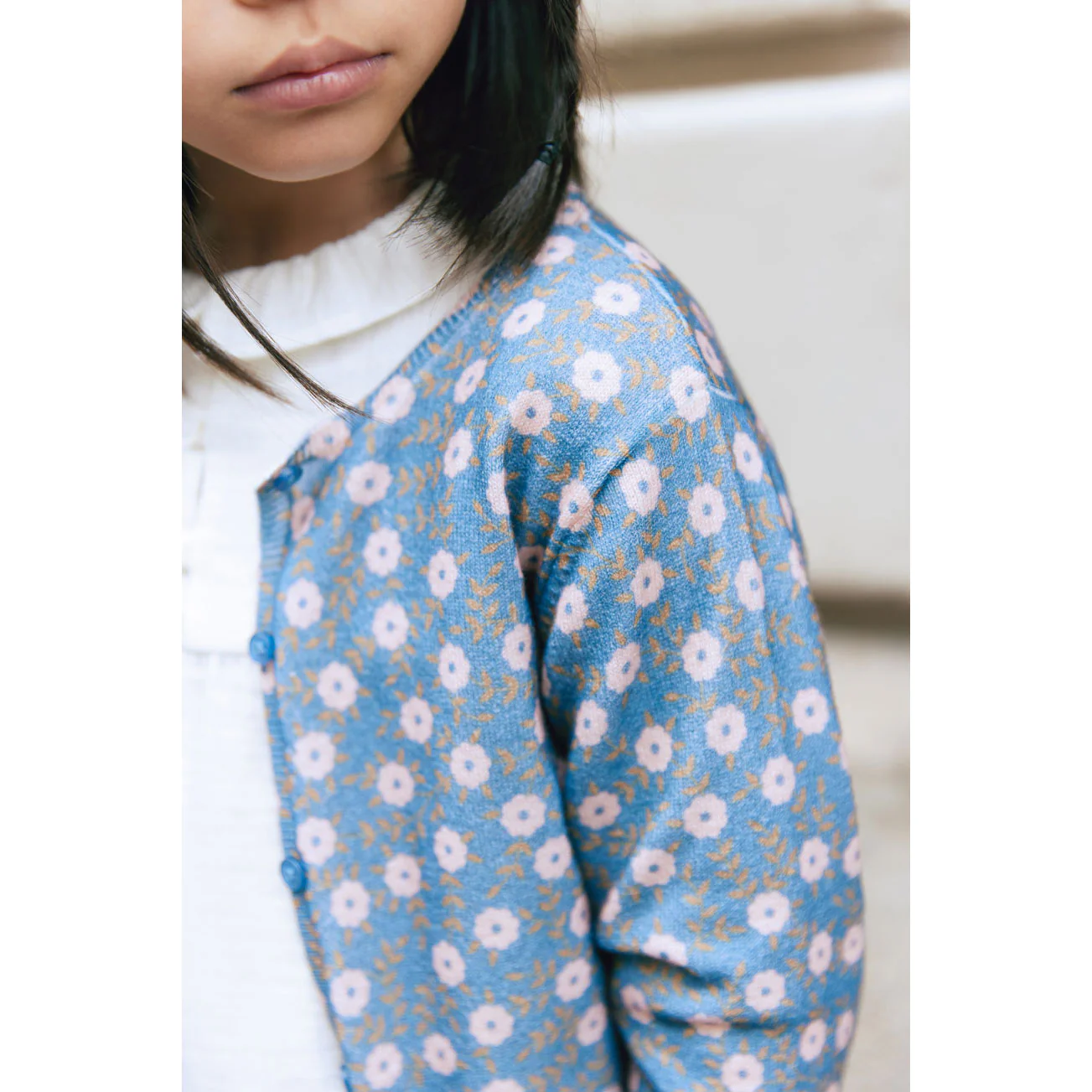 Bonton Blue Floral Lilou Cardigan - Image 3