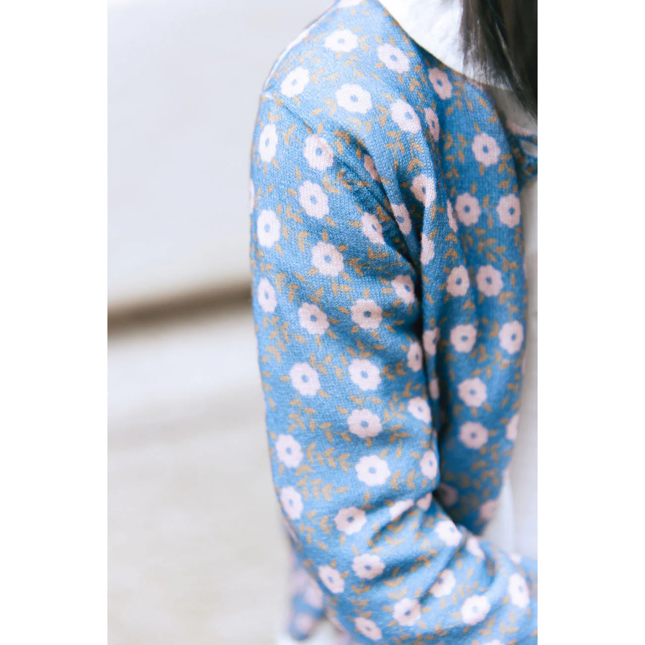 Bonton Blue Floral Lilou Cardigan - Image 4