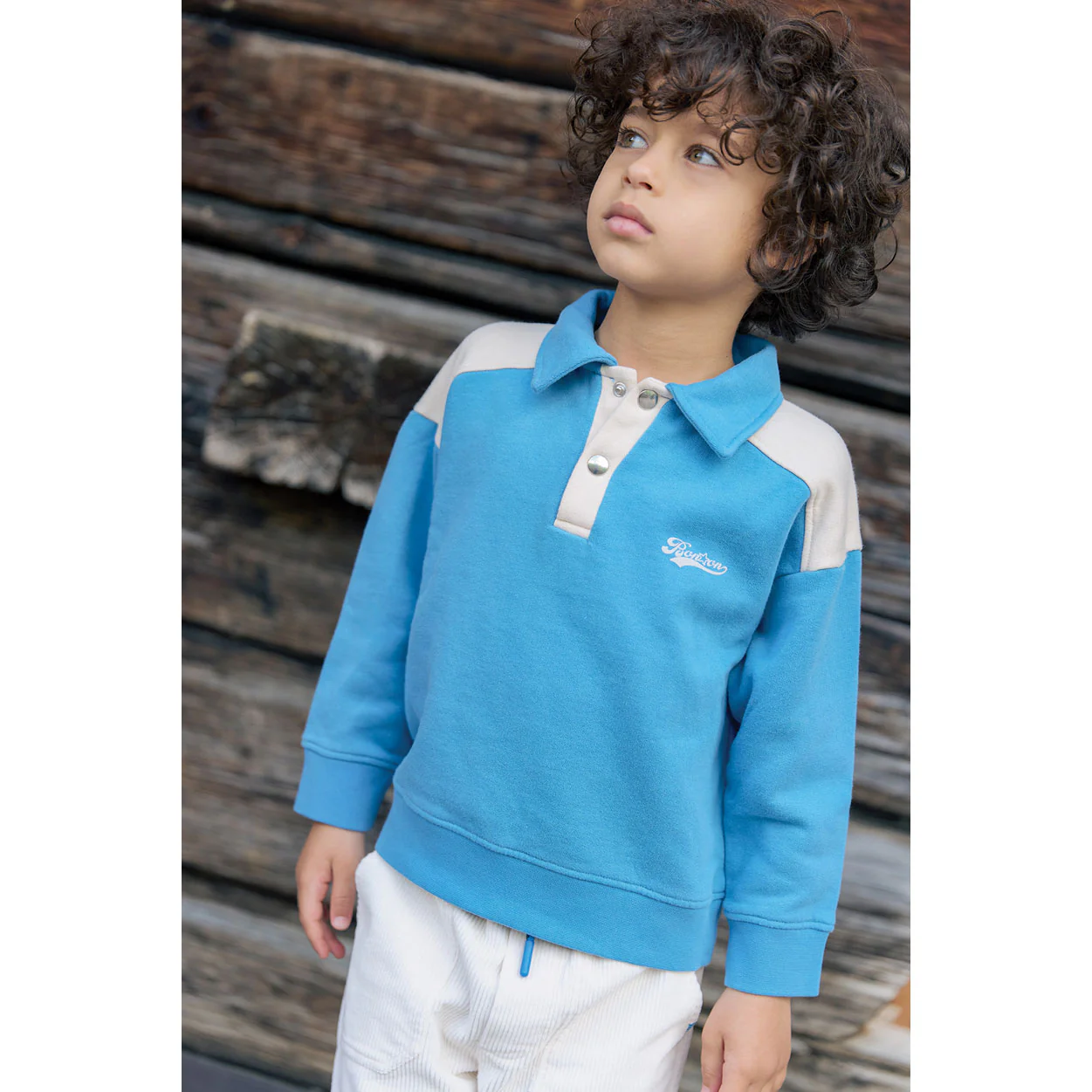 Bonton Blue Moustic Sweatshirt - Image 2