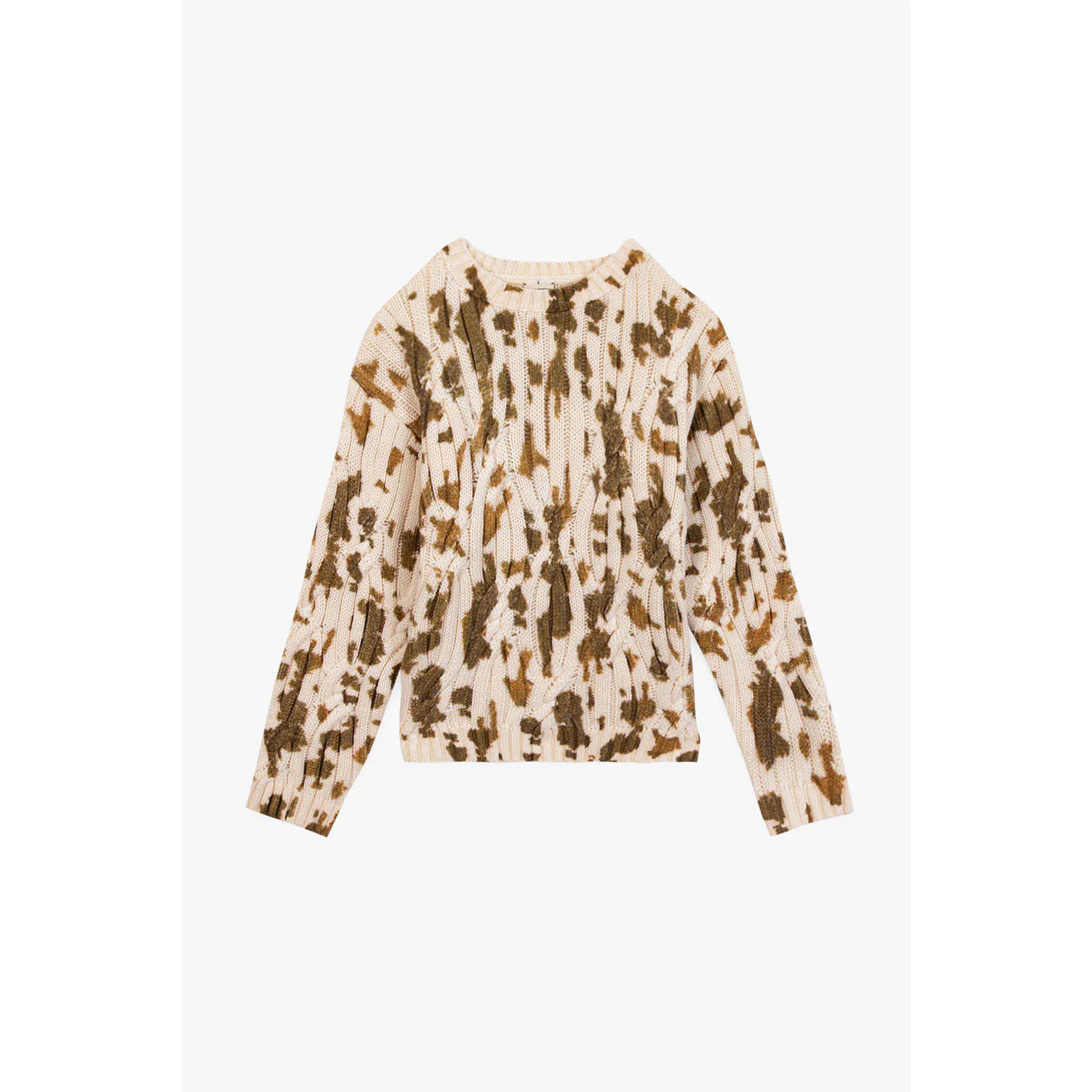 Bonton Brown Misty Cow Sweater
