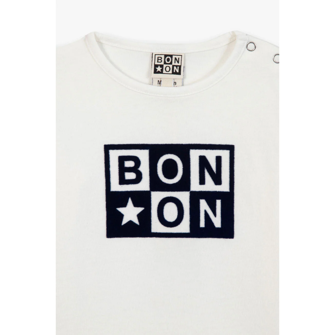 Bonton Ecru Taxi Logo Tee - Image 2