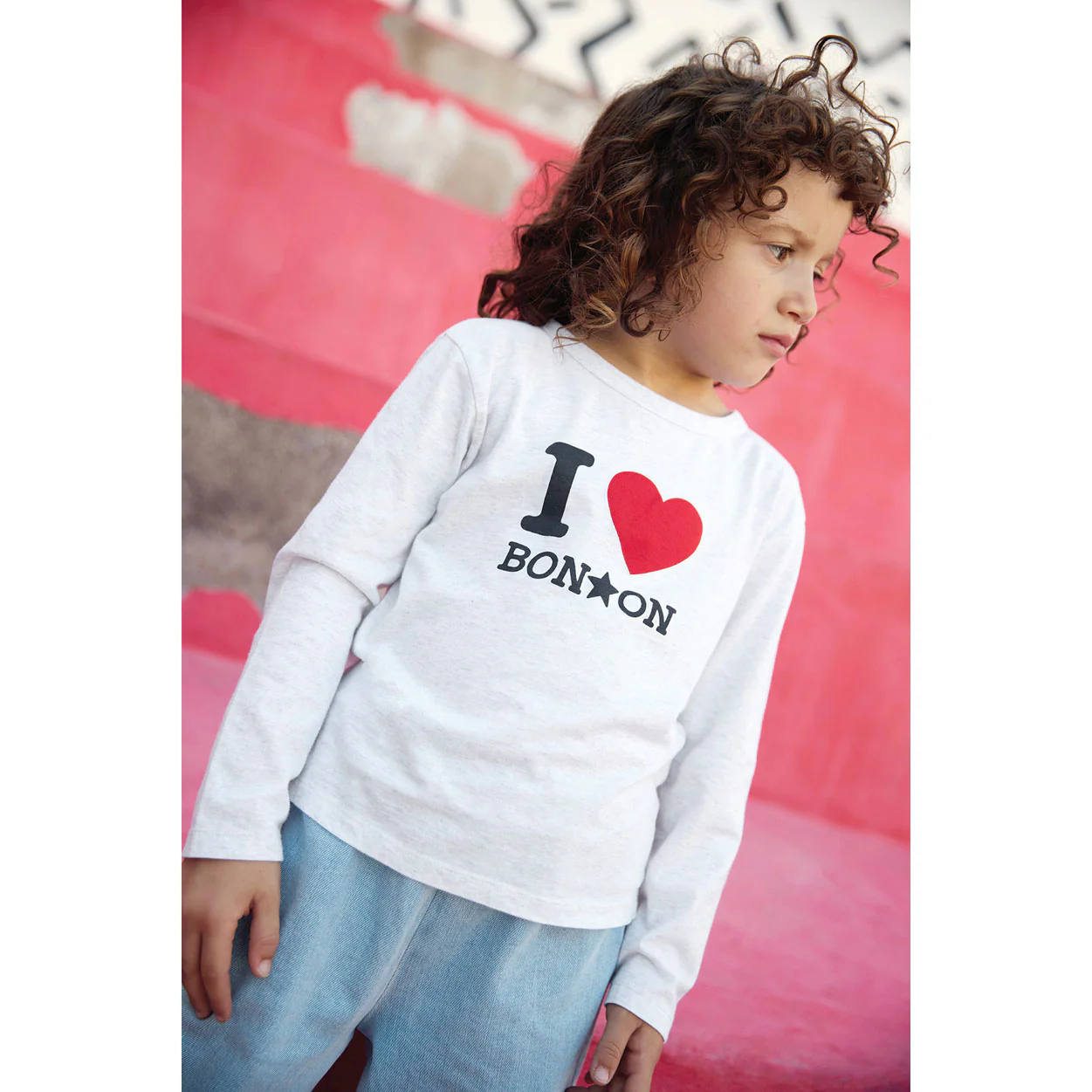 Bonton Grey Axo I Love Tee - Image 2