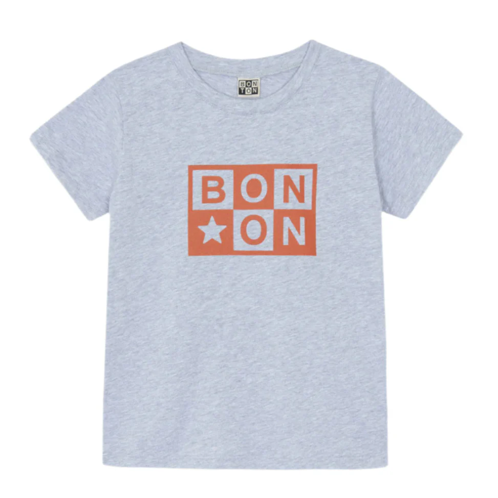 Bonton Heather Grey Logo Tubo Tee