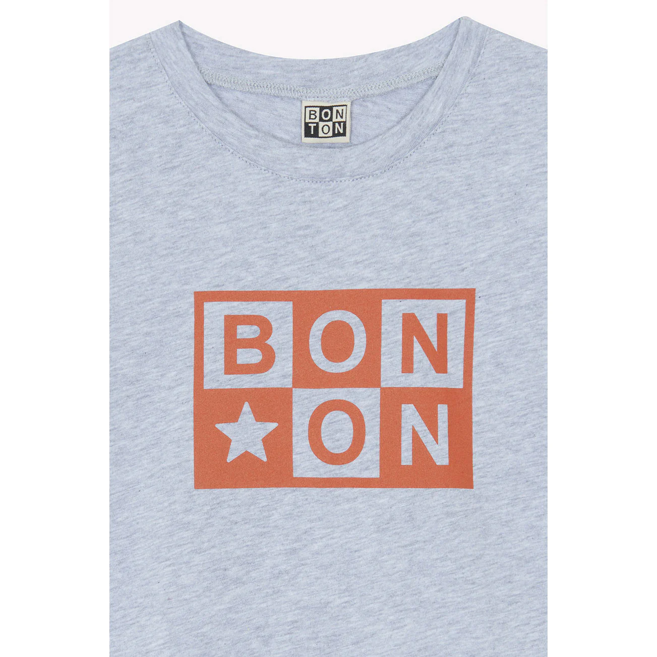Bonton Heather Grey Logo Tubo Tee - Image 2