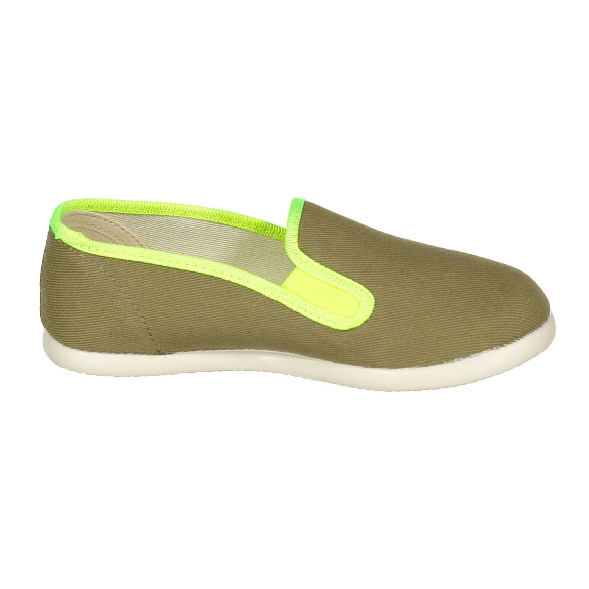 Bonton Khaki Bonton John Slip Ons - Image 3