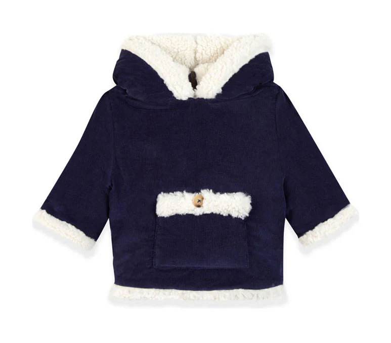 Bonton Navy Camion Baby Coat