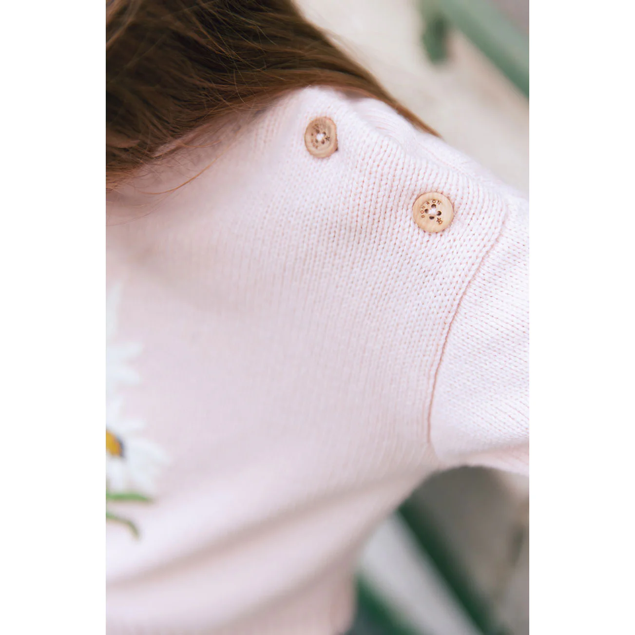 Bonton Peach Brode Fille Pullover - Image 3