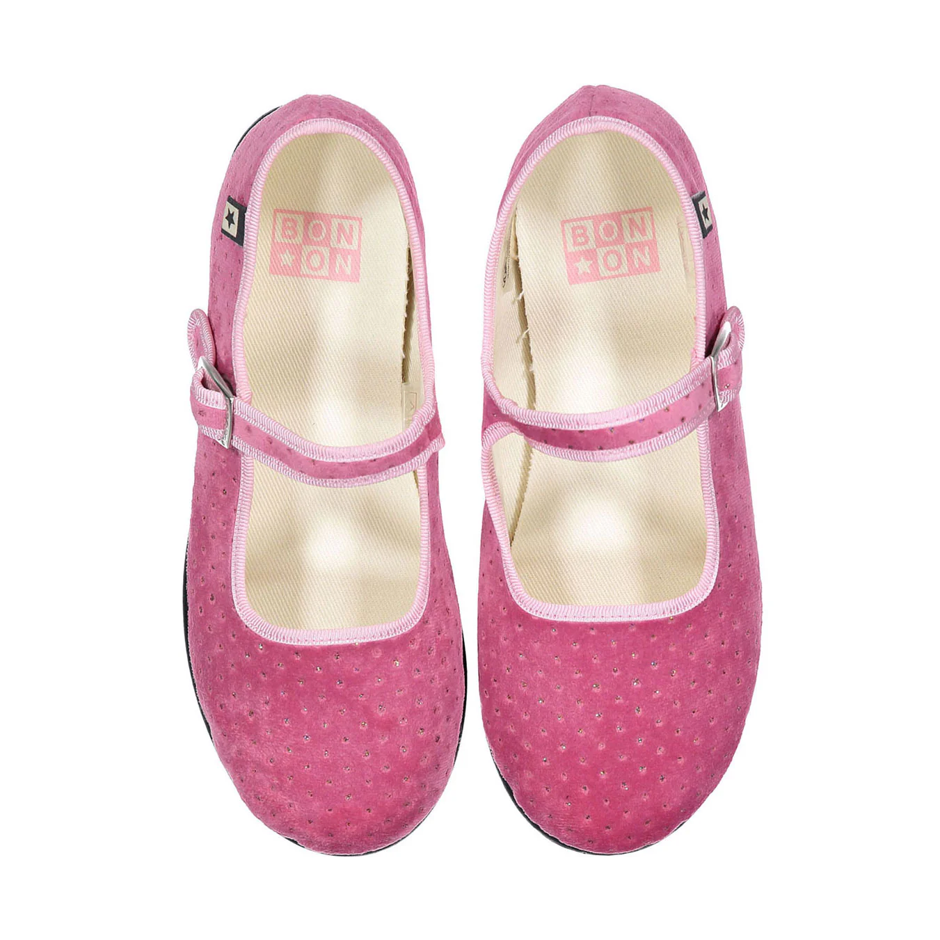 Bonton Rose Chaussons Mary Jane