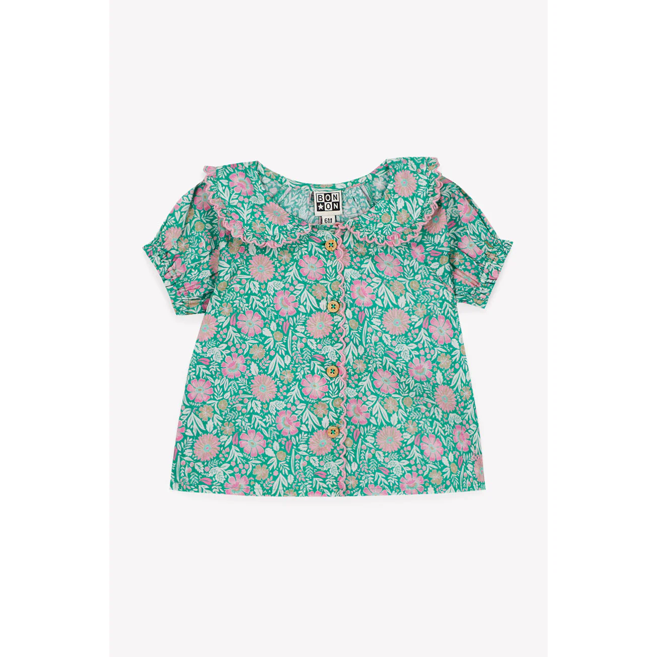 Bonton Turquoise Aria Blouse