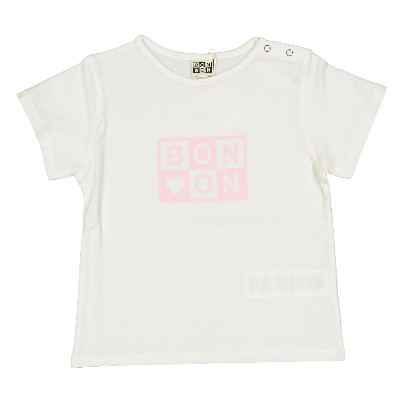Bonton White Logo Baby Tee