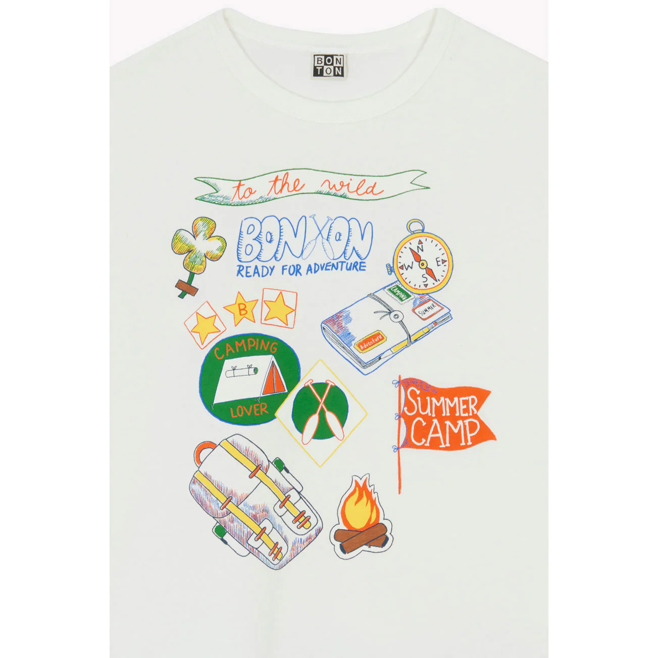 Bonton White Summer Camp Tee - Image 3