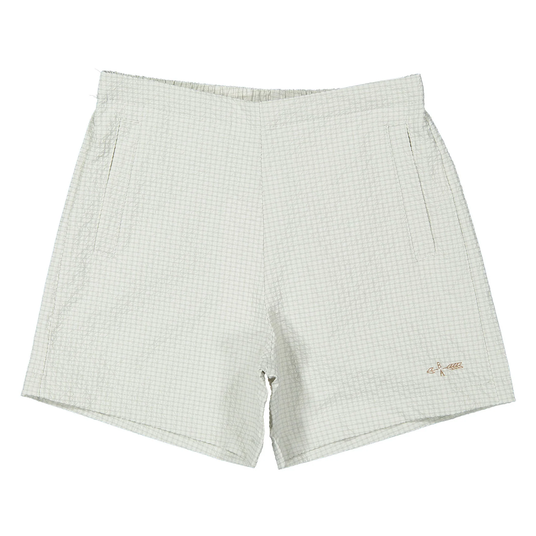 Boys and Arrows Grey Checked Shorts