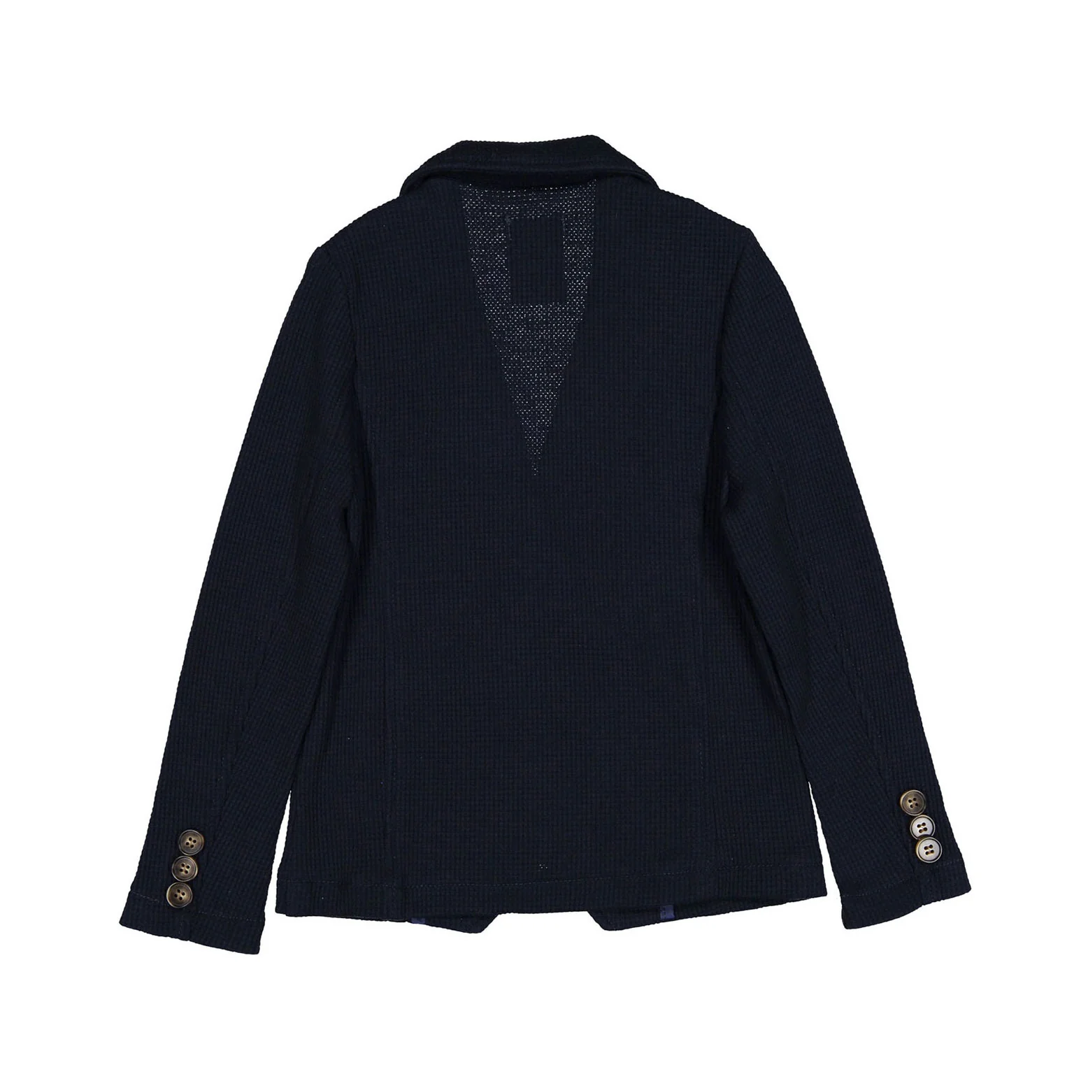 Boys and Arrows Navy Double Breasted Waffle Blazer - Image 3