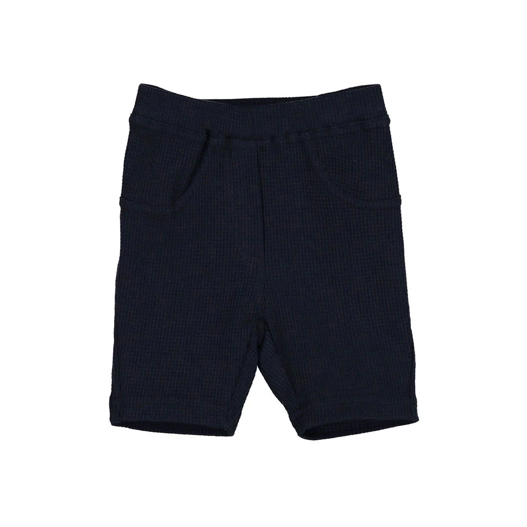 Boys and Arrows Navy Waffle Shorts